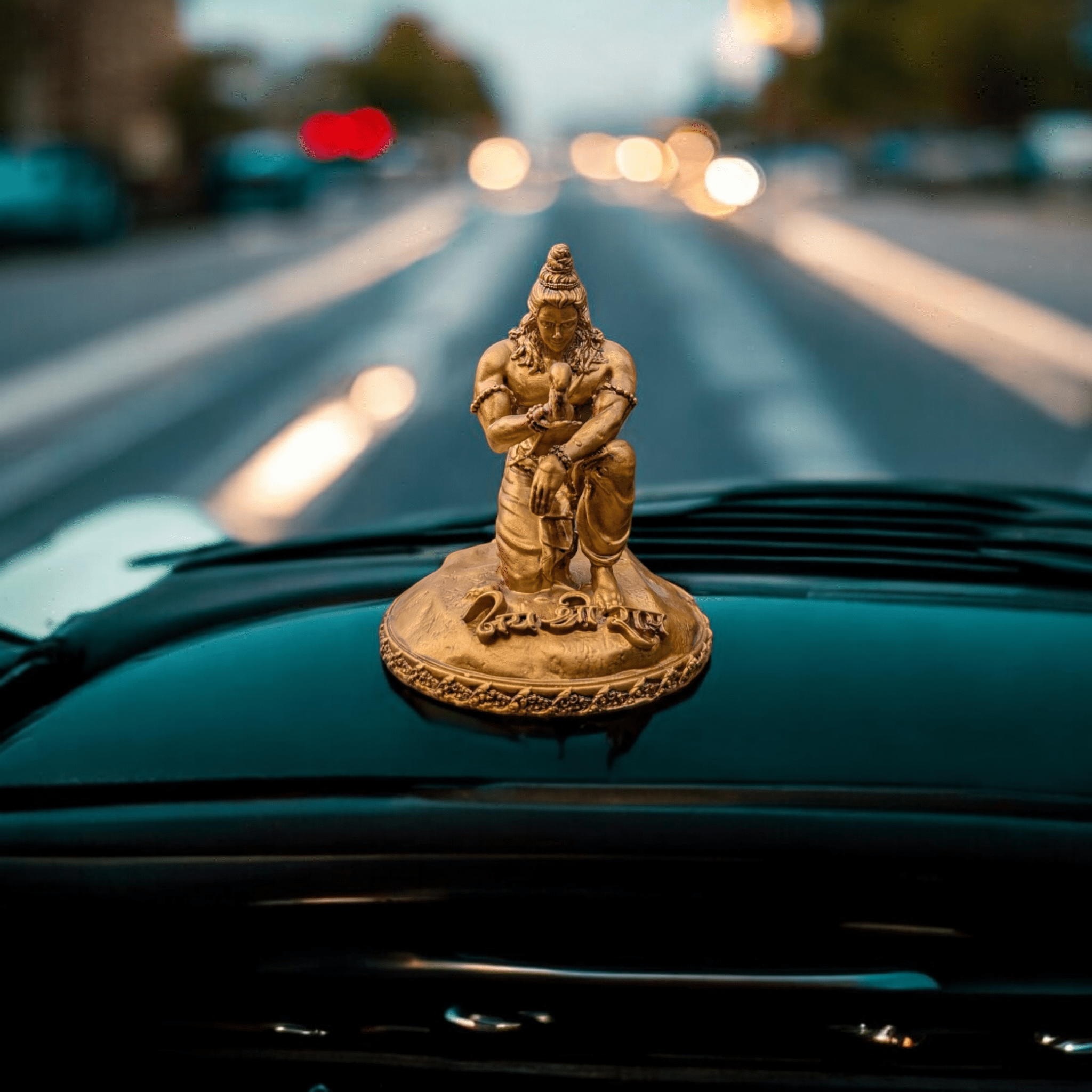 The Divine Touch Shri Ram and the Squirrel's Devotion Murti for Car Dashboard