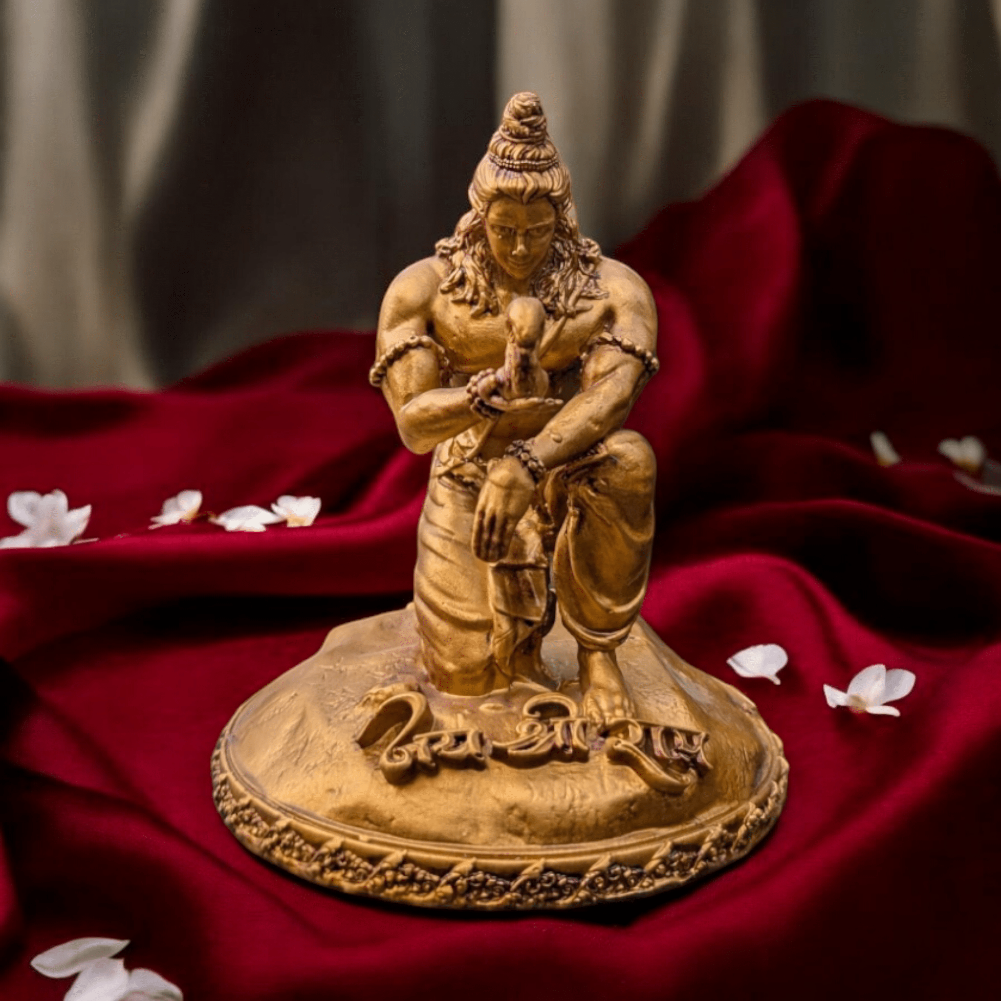 The Divine Touch Shri Ram and the Squirrel's Devotion Murti for Car Dashboard