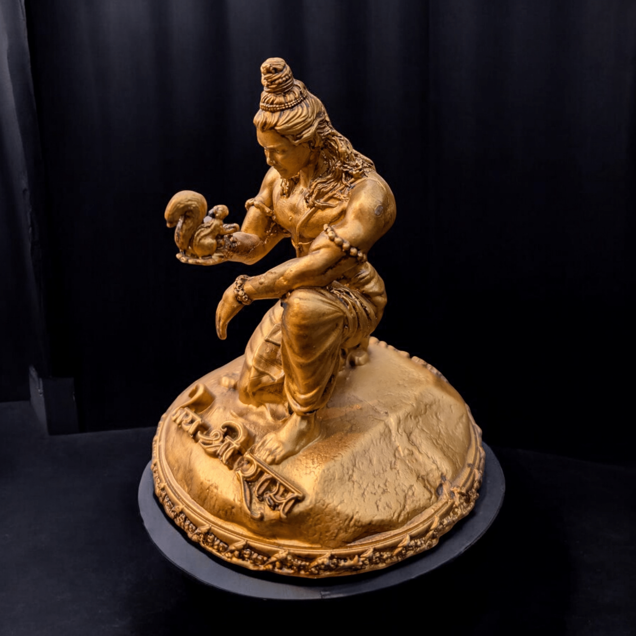 The Divine Touch Shri Ram and the Squirrel's Devotion Murti for Car Dashboard