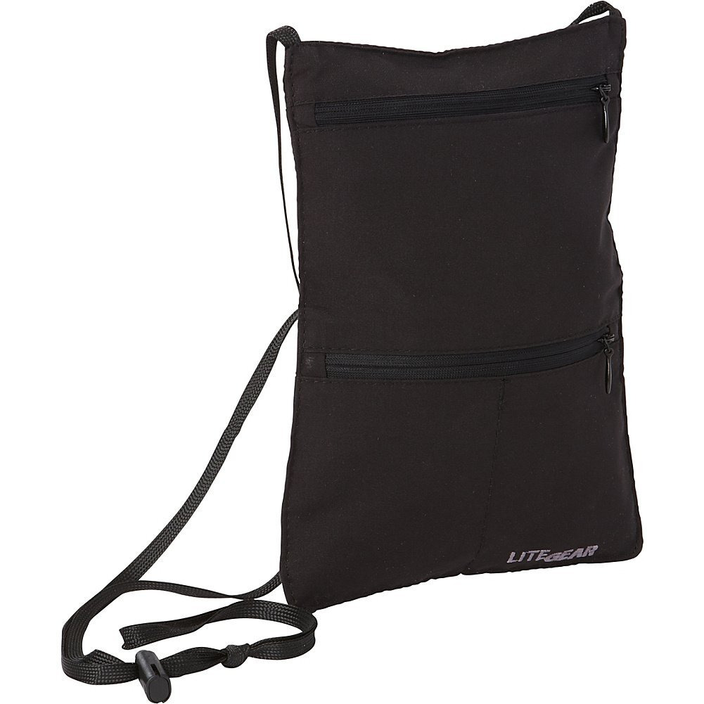 LiteGear RFID-Microfiber Neck Wallet (Black)