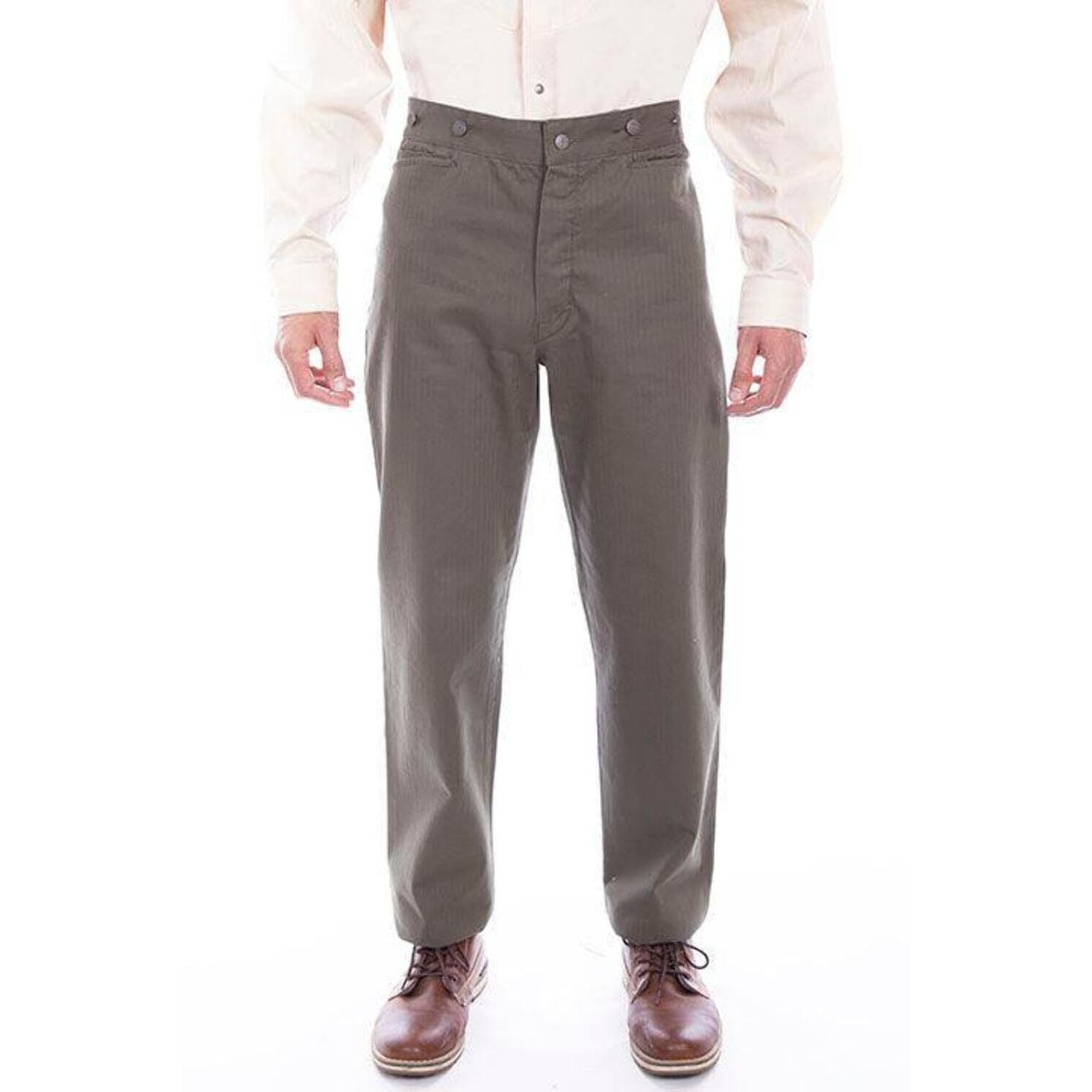 Scully Men's 541712 Herringbone Vigilante Pant Army 40