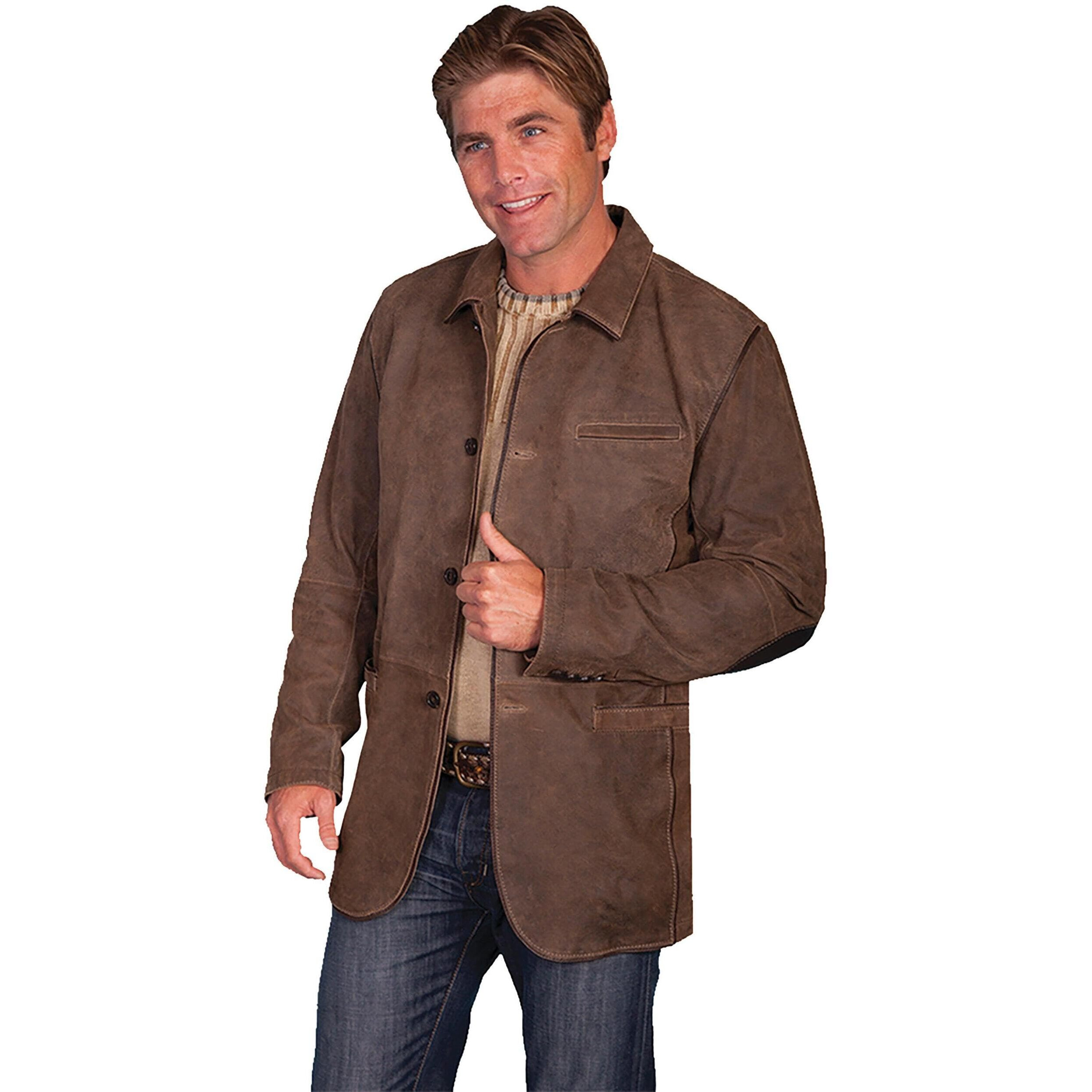 Scully Men's 1046 Blazer w/Elbow Patch Brown XL