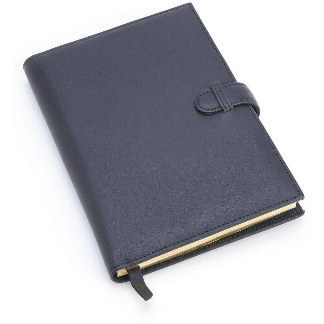 ROYCE New York Unisex Leather Executive Journal Black One Size One Size