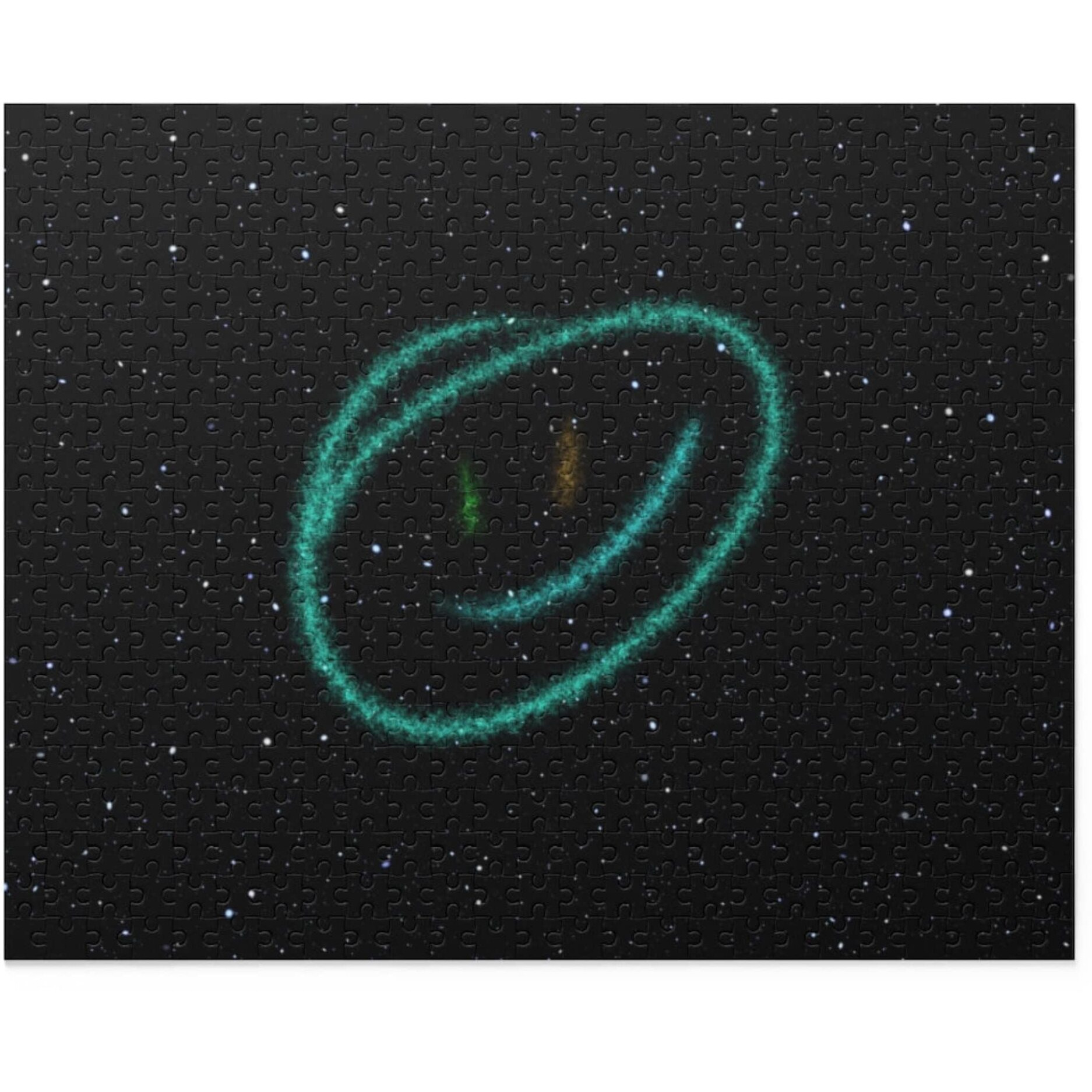 Onetify Smiley Face in Space Jigsaw Puzzle 500-Piece