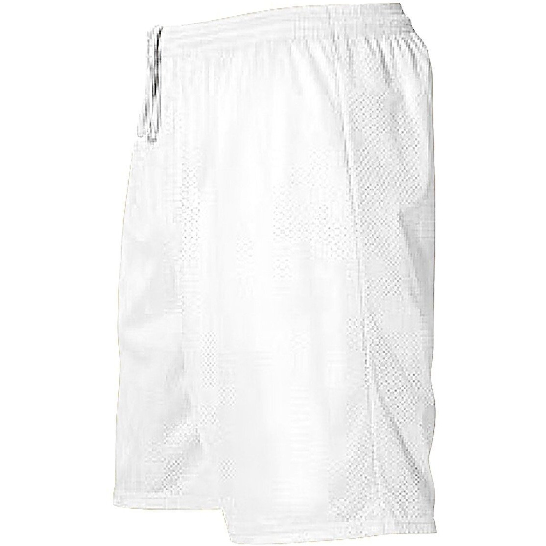 Alleson Athletic 566PY Youth Mesh Shorts (6-Inch Inseam), White, Medium