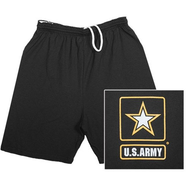 Fox Outdoor Products Army Star Running Shorts, Black, XX-Large