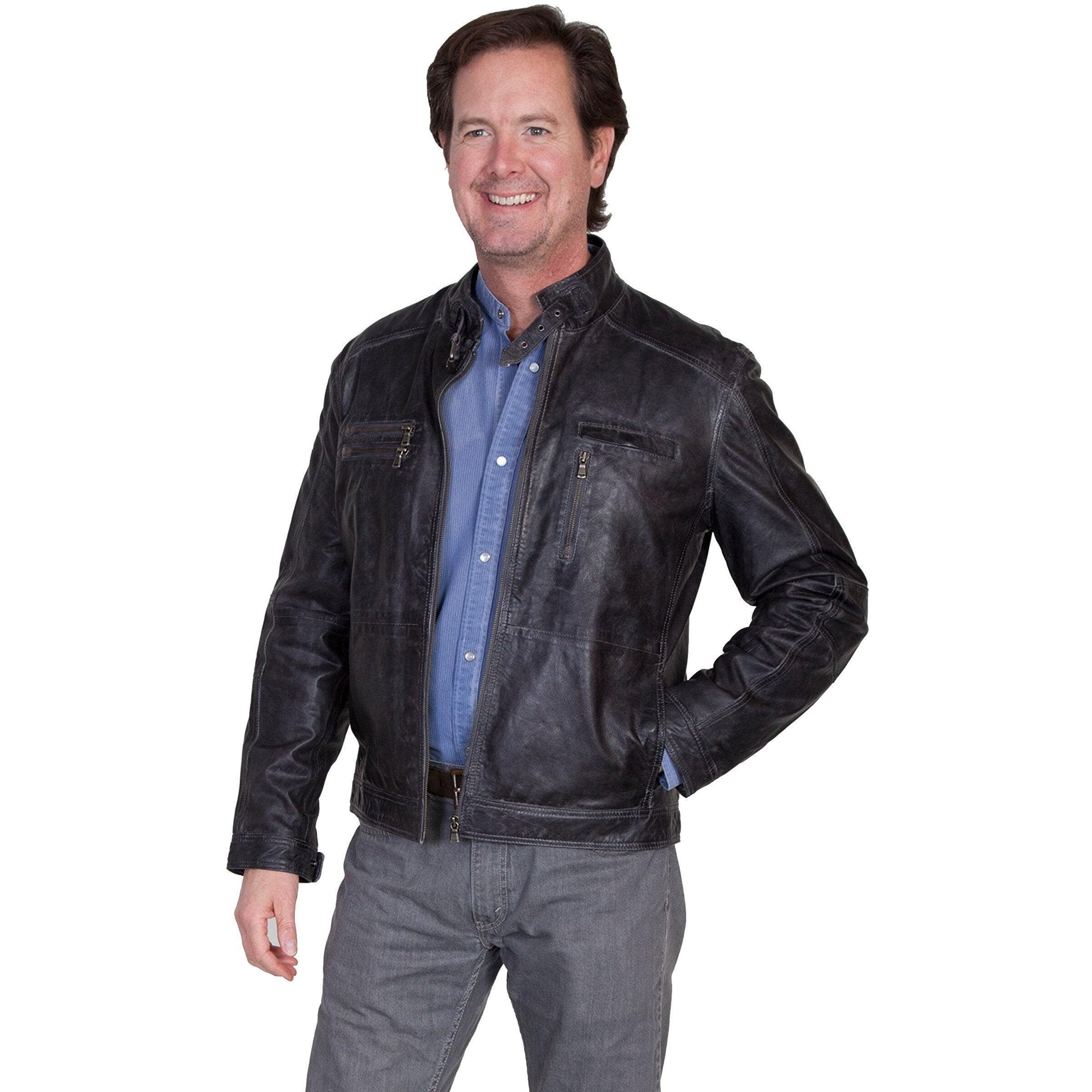 Scully Men's Hand Finished Lamb Jacket Grey XXX-Large