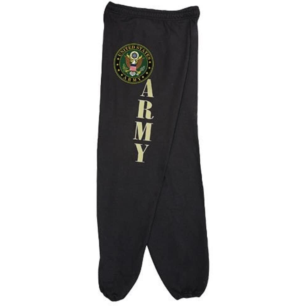 Fox Outdoor Products Army Logo Sweatpants, Black, Medium