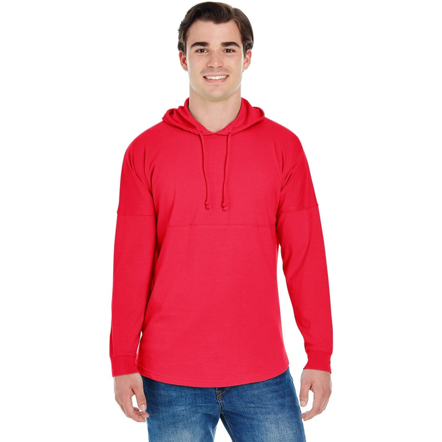 J America Adult Game Day Jersey Hood XS RED