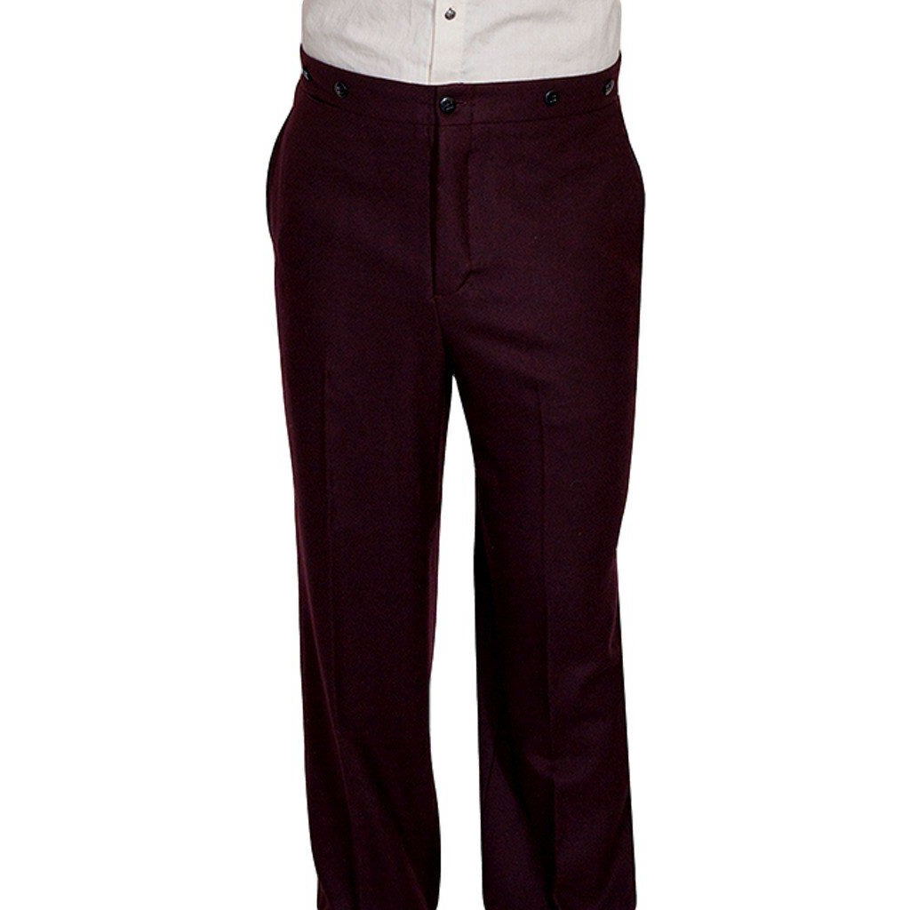 Scully Men's 541002 Wool Blend Gent Pant Burgundy 38