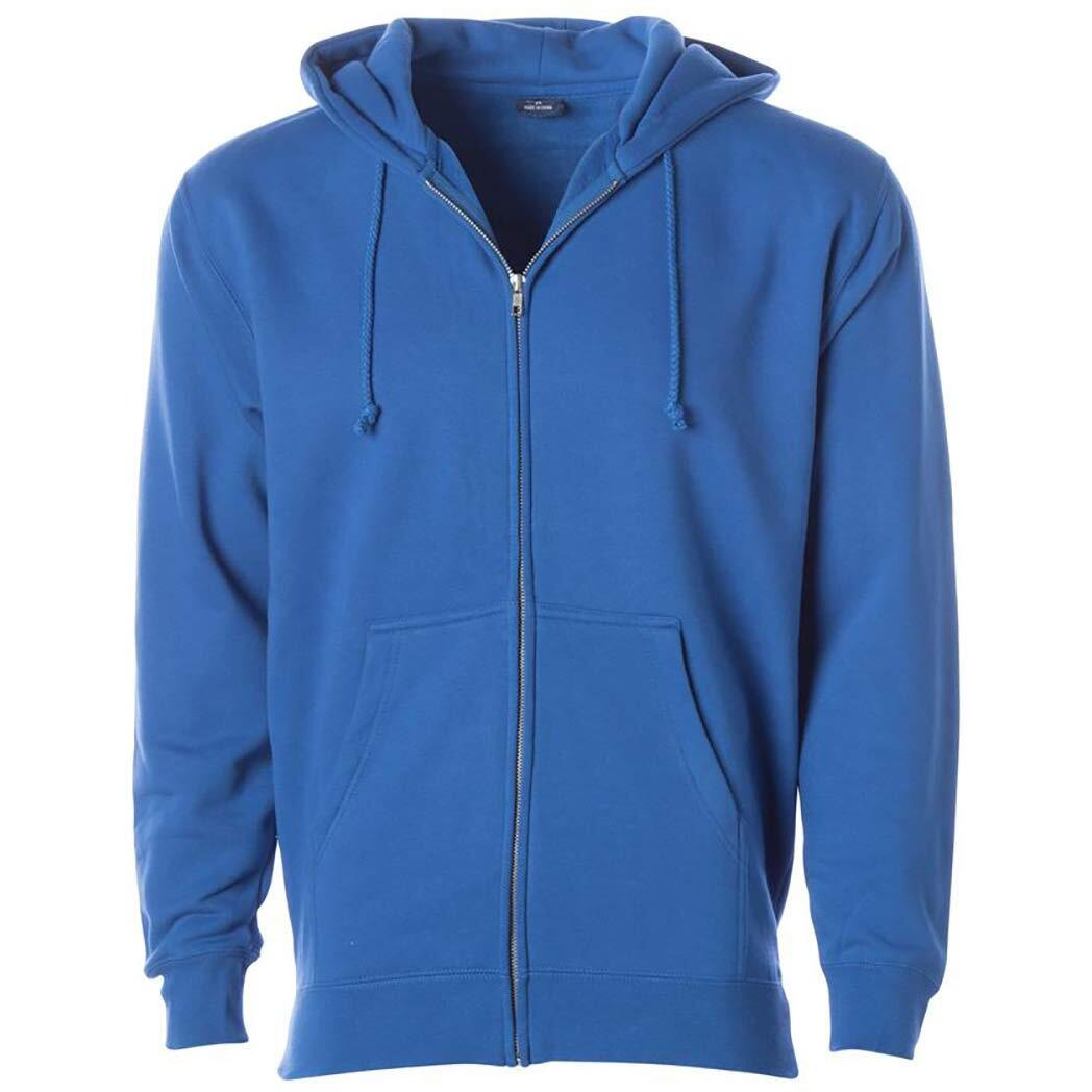 Independent Trading Co. IND4000Z Full-Zip Hooded Sweatshirt Royal XS