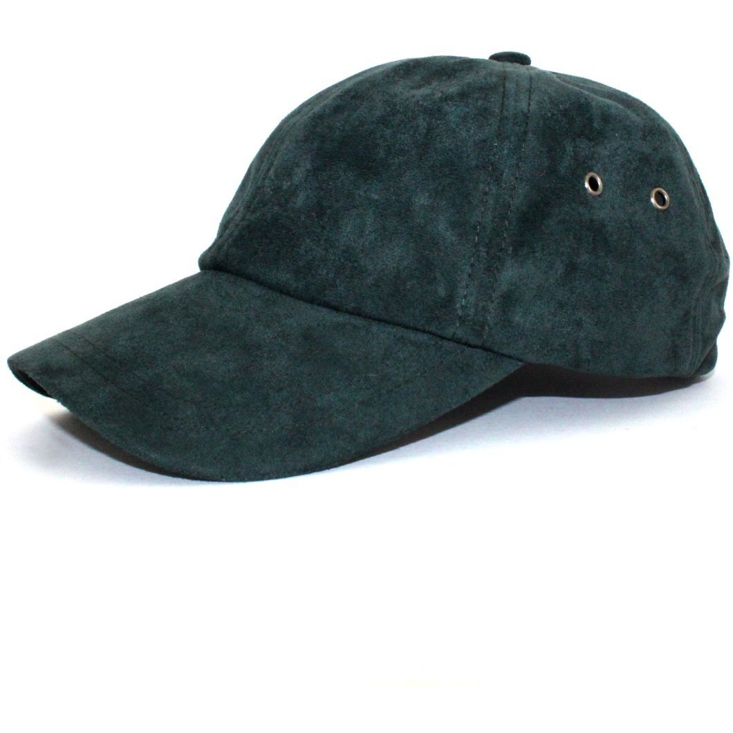 Sweat Active Women's Baseball Cap - Classic 6-Panel with Curved Brim, and Leather Strap Adjustable Closure with Custom Gunmetal Hardware (Ocean, Ultra Suede)