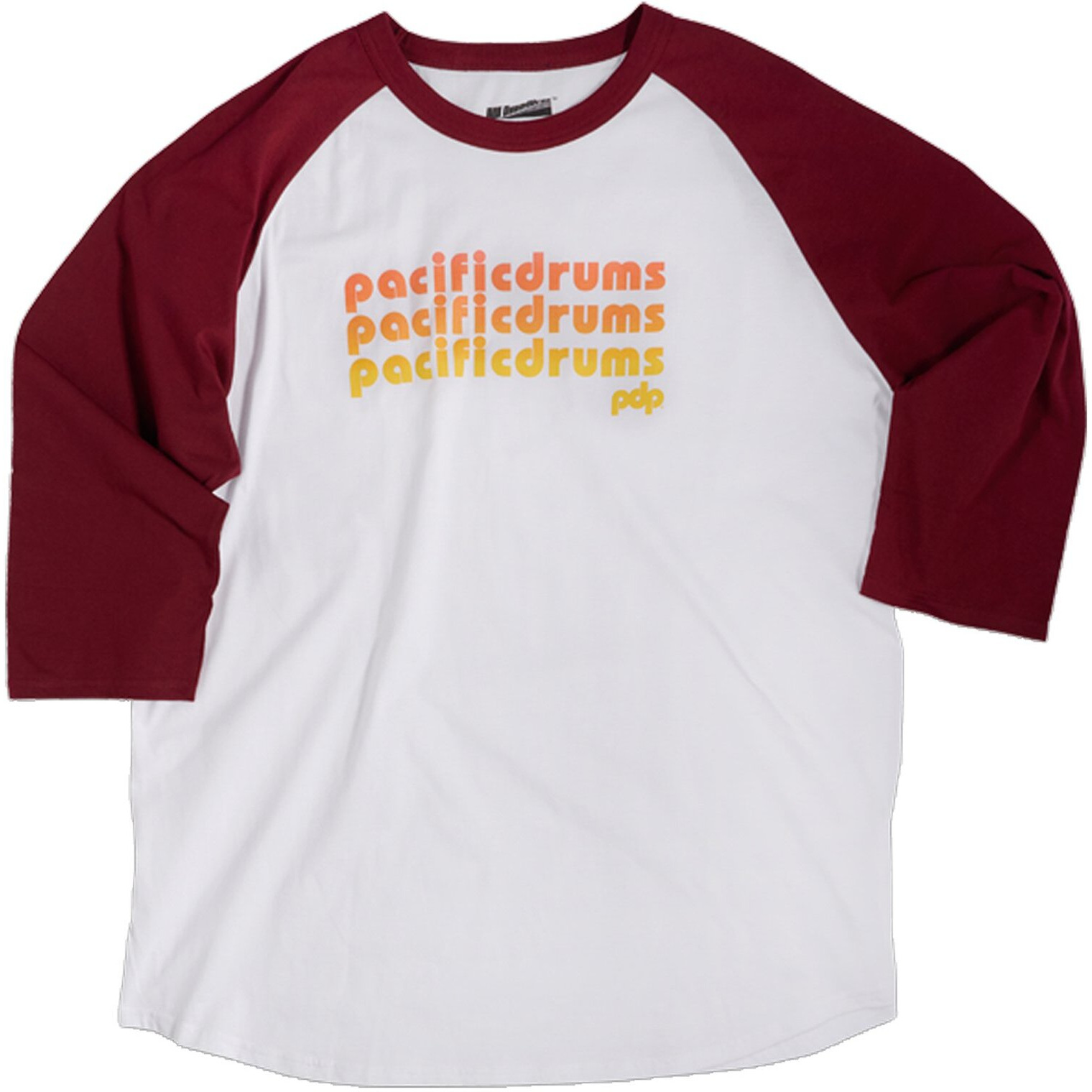 PDP Cardinal/White 3/4 Sleeve Shirt-Small