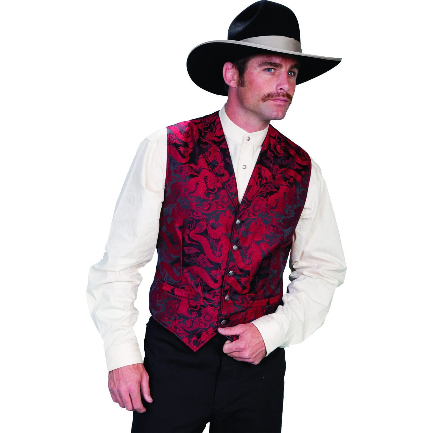 Scully Men's RW282X Dragonn Vest, Red - Large Tall