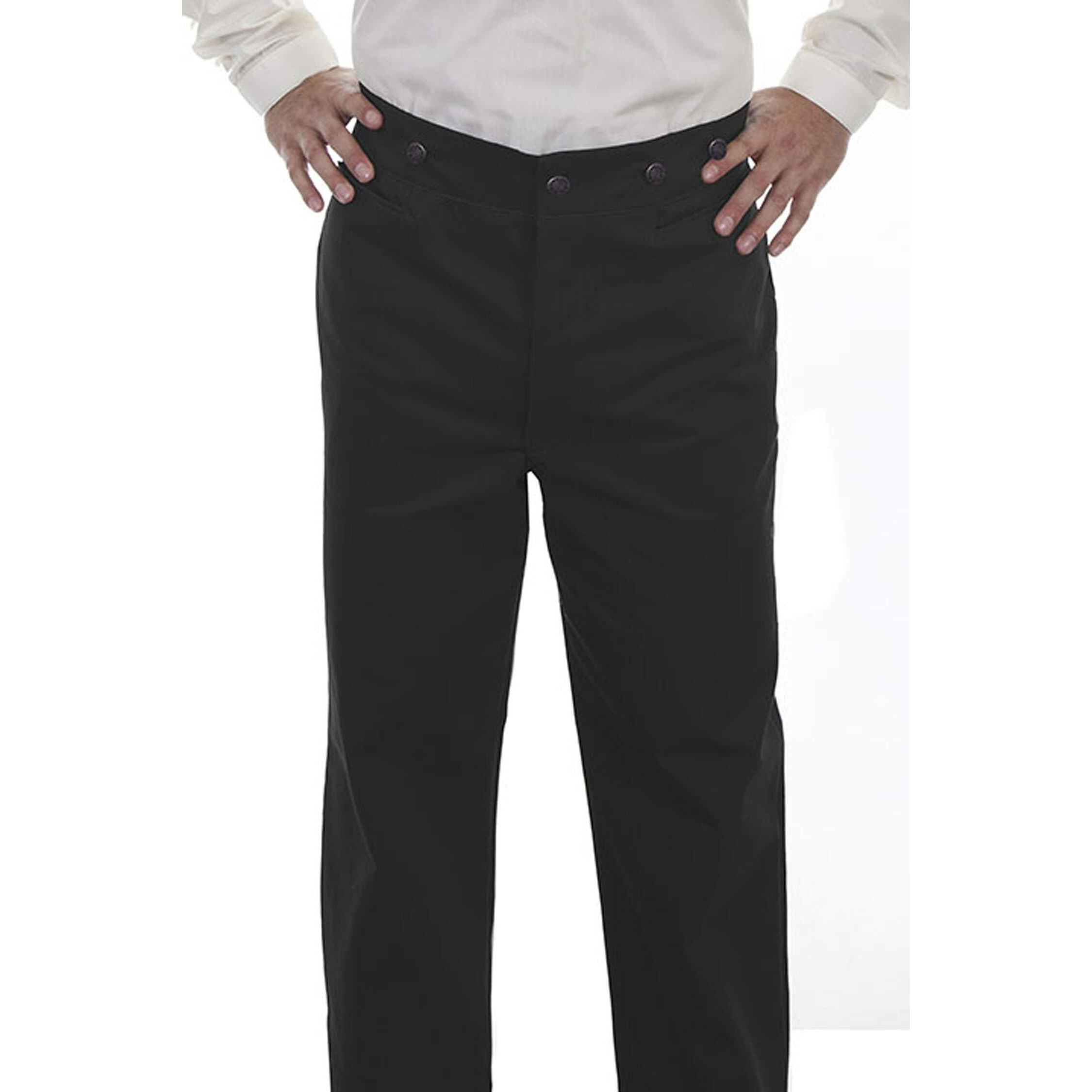 Scully Men's 541712X Herringbone Pant, Black - 44