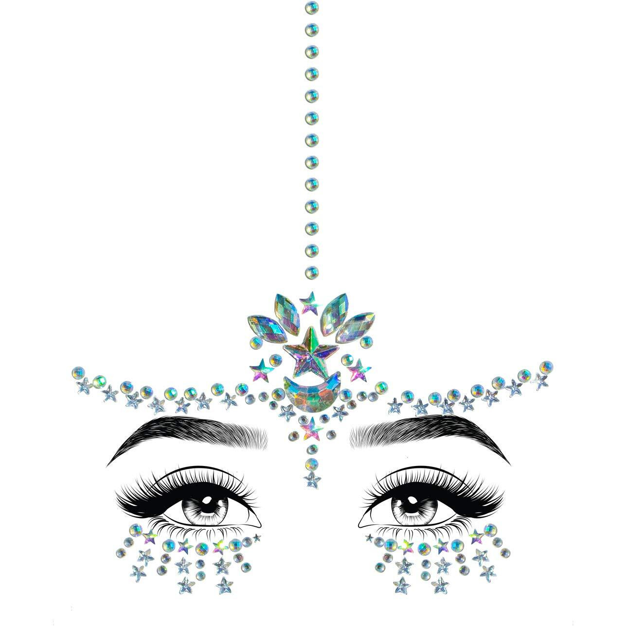 Leg Avenue Women's Karma Jewels Sticker, CLEAR, O/S
