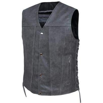 Unik International Mens Tombstone Grey Vest,GN,4XL