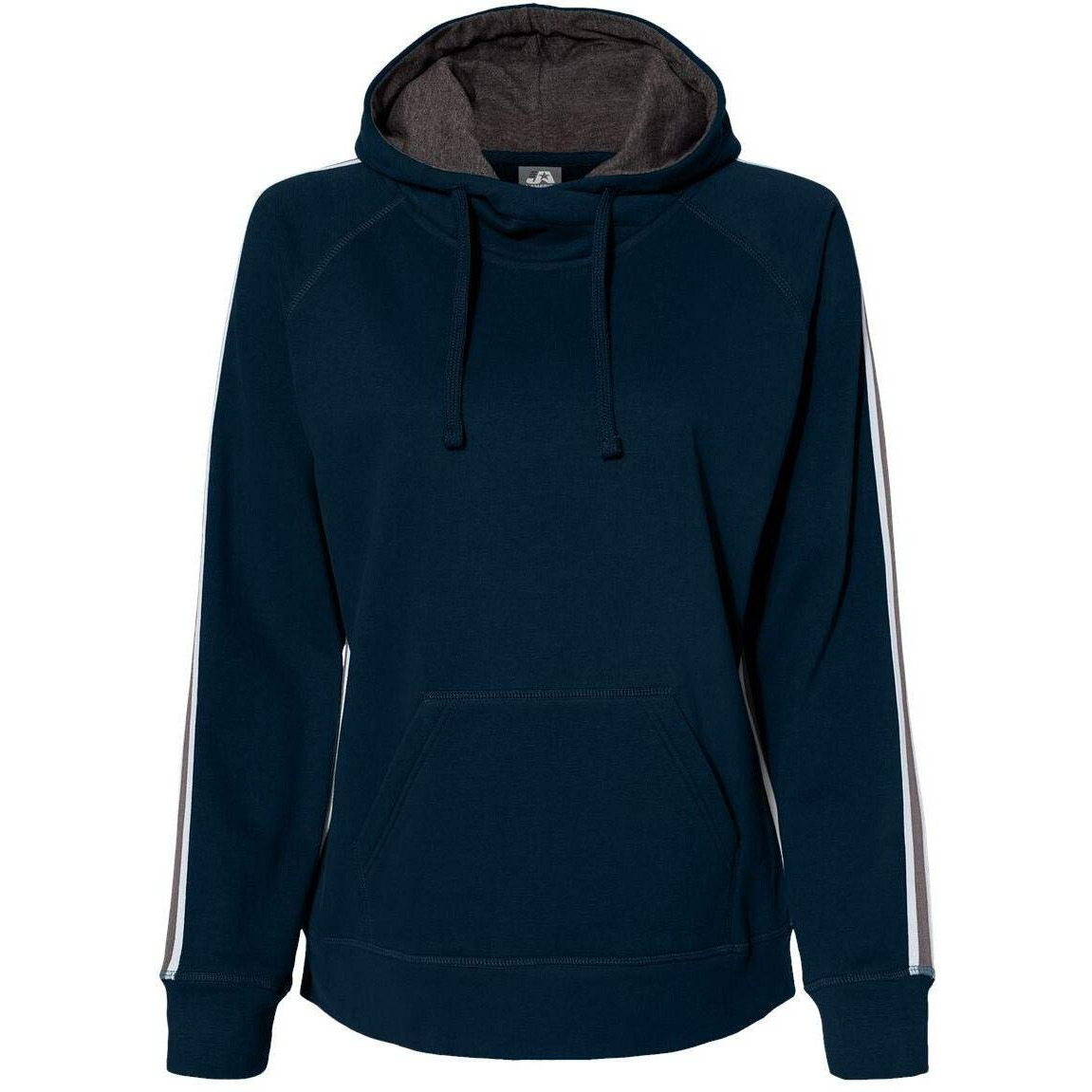 J. America Rival Fleece Hooded Sweatshirt XS Navy