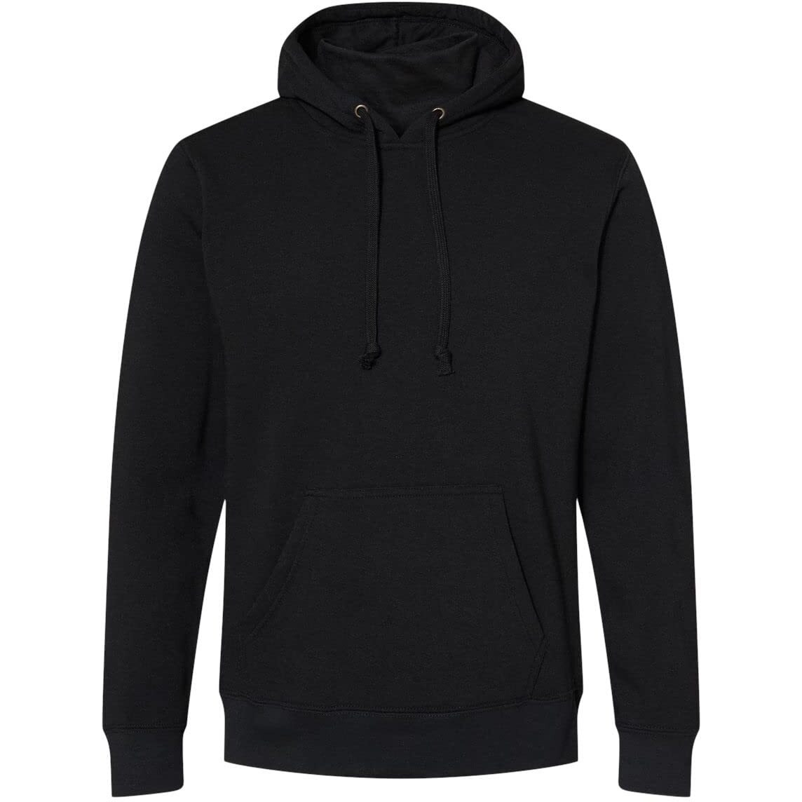 J. America Gaiter Fleece Hooded Sweatshirt M Black