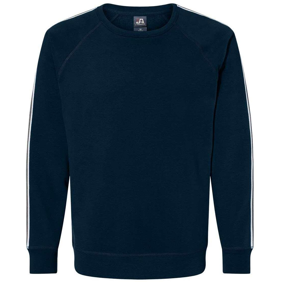J. America Rival Fleece Crewneck Sweatshirt XS Navy