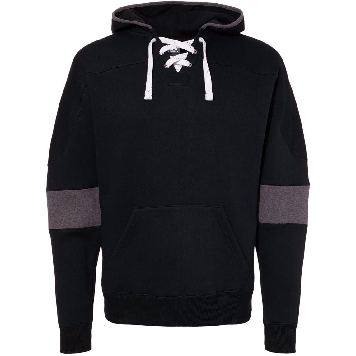J. America Sport Lace Colorblocked Fleece Hooded Sweatshirt M Navy