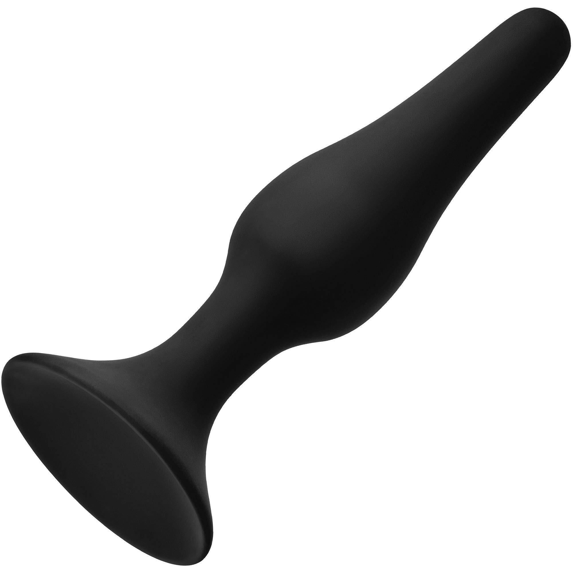 Forto F-11 Medical Grade Silicone Butt Plug with Strong Suction Cup Anal Sex Toy - for More Comfortable Intercourse Anal Toy Prostate Massager for Men and Women Advanced to Beginners
