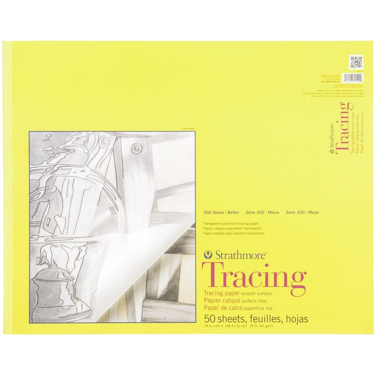 Strathmore (370-19 300 Series Tracing Pad, 19&quotx24", 50 Sheets