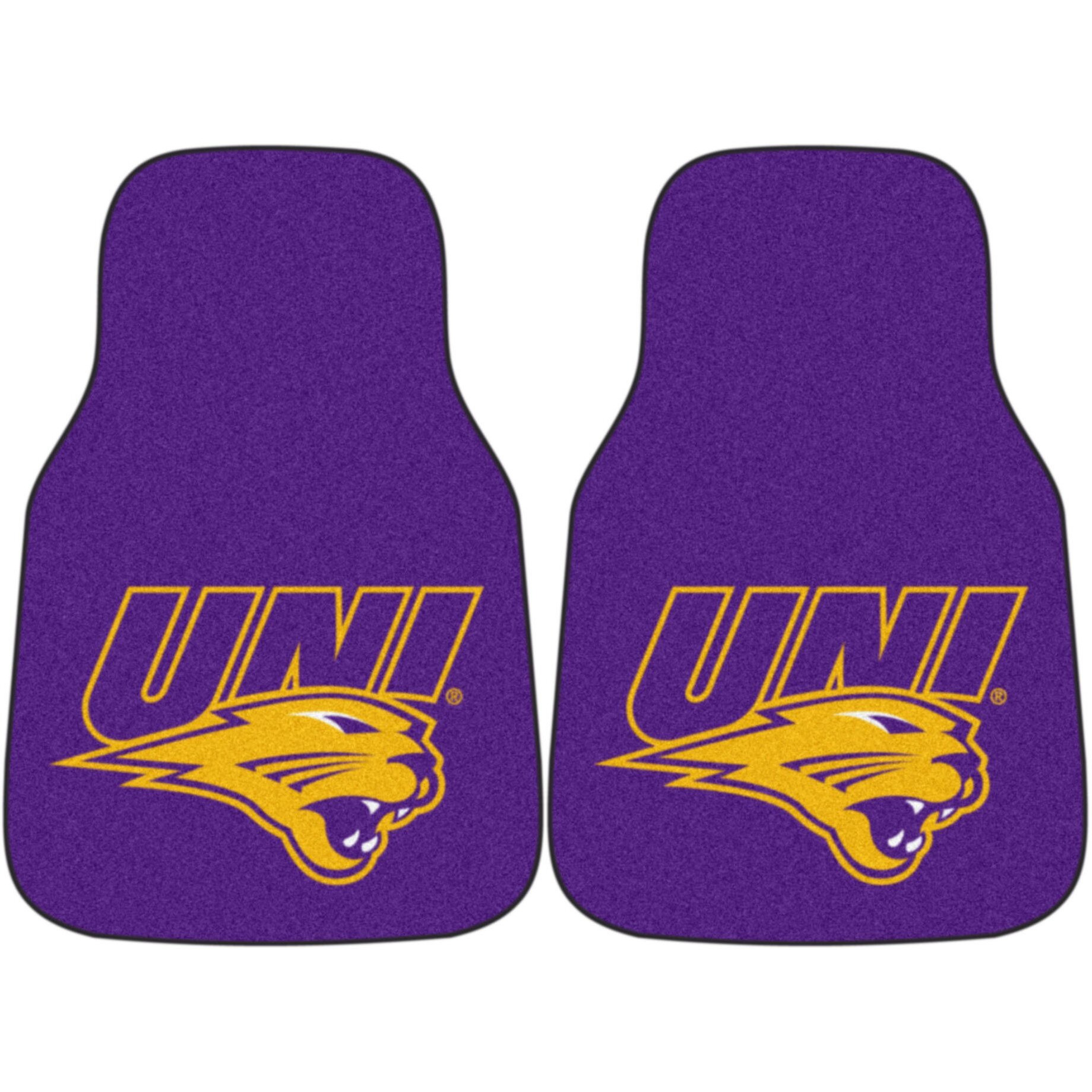 University of Northern Iowa 2 Piece Front Car Mats