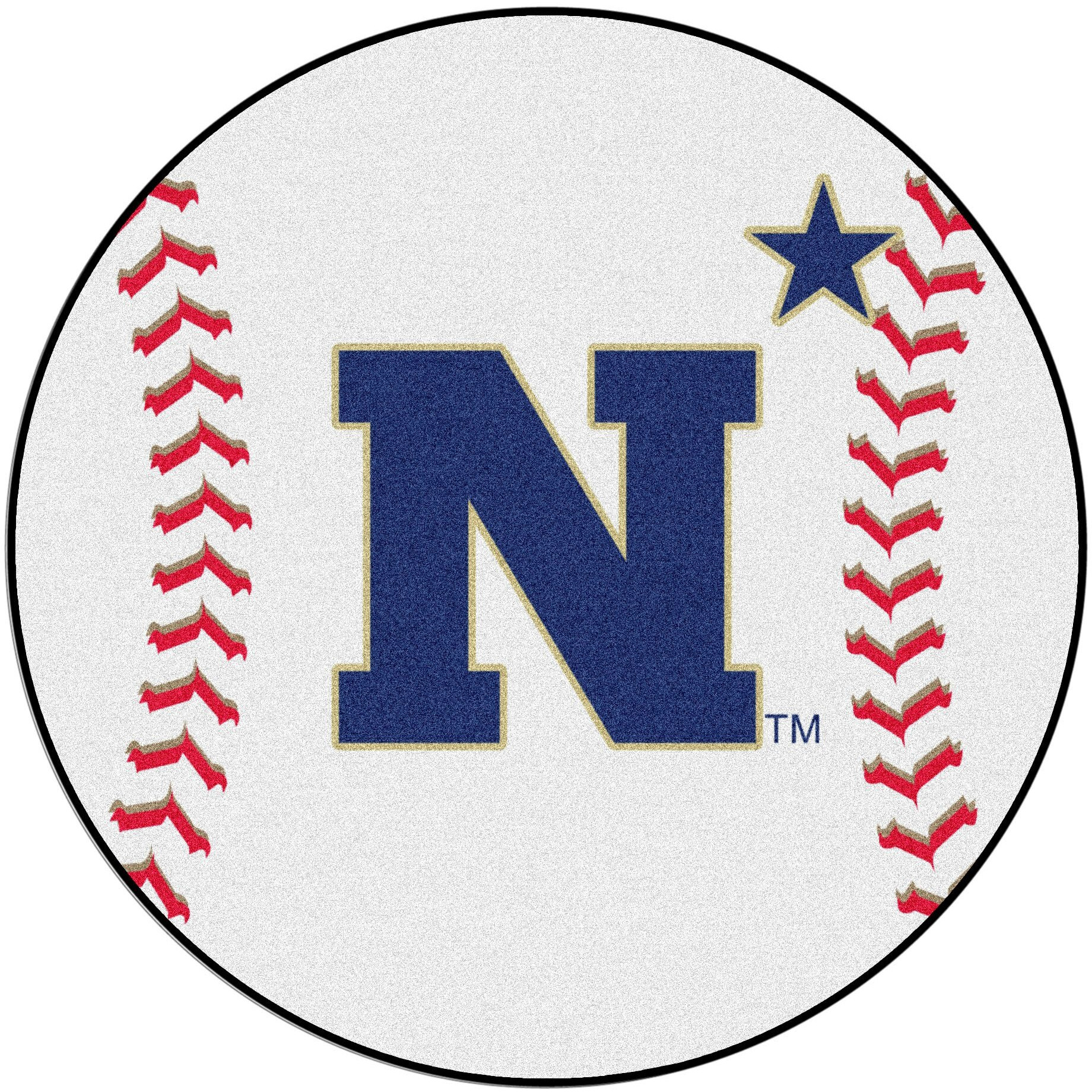 Fan Mats US Naval Academy Baseball Rug, 29" Dia.