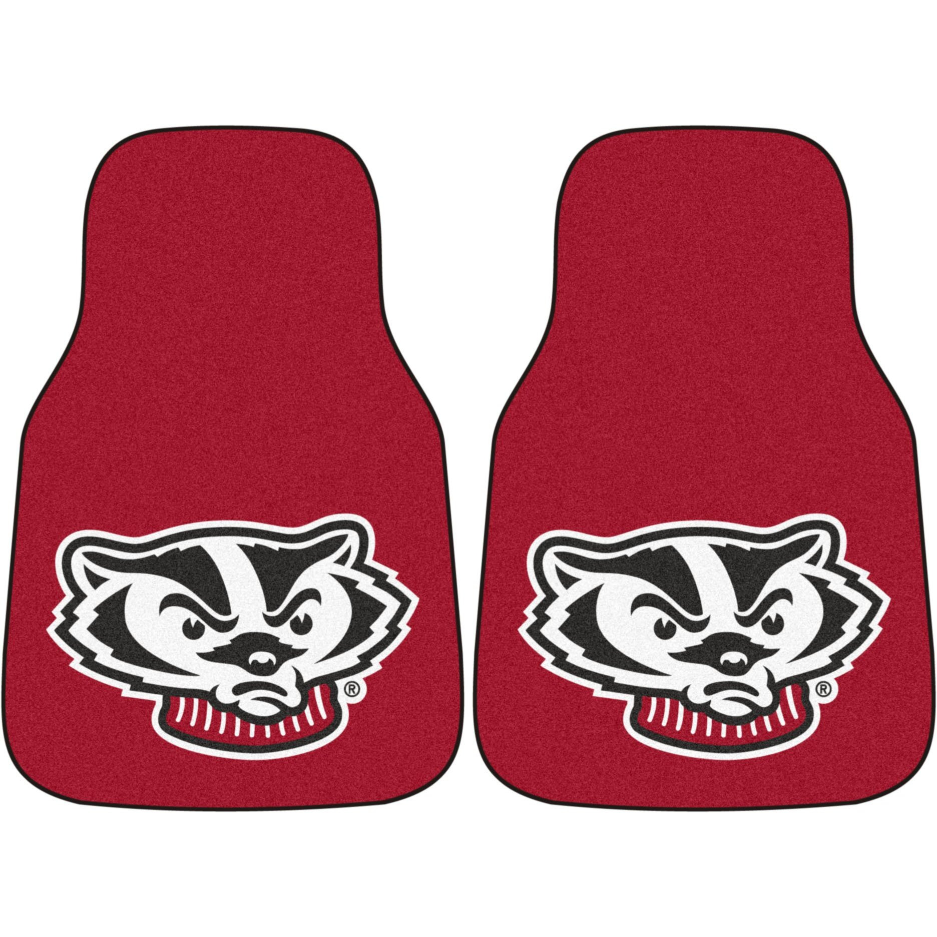 Fanmats Wisconsin Badgers Carpeted Car Mats