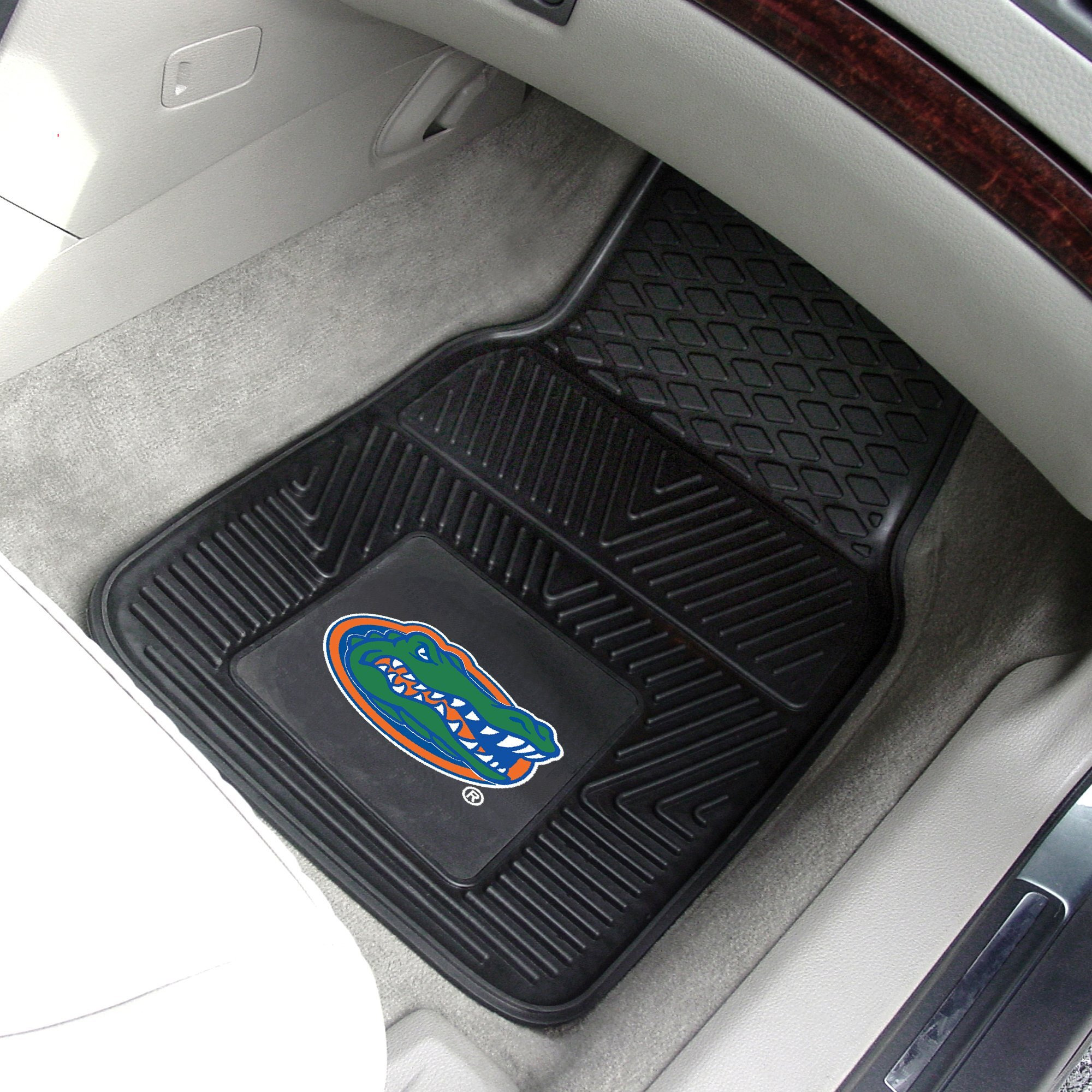 FANMATS NCAA Florida Gators Heavy Duty 2-Piece Vinyl Car Mat - 17&quotx27"