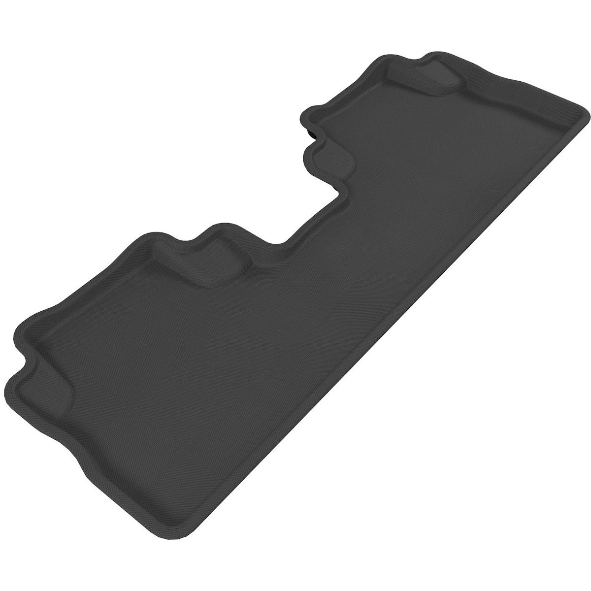 3D MAXpider Custom Fit Kagu Floor Mat (Black) for 2007-2011 Honda CR-V - 2ND Row