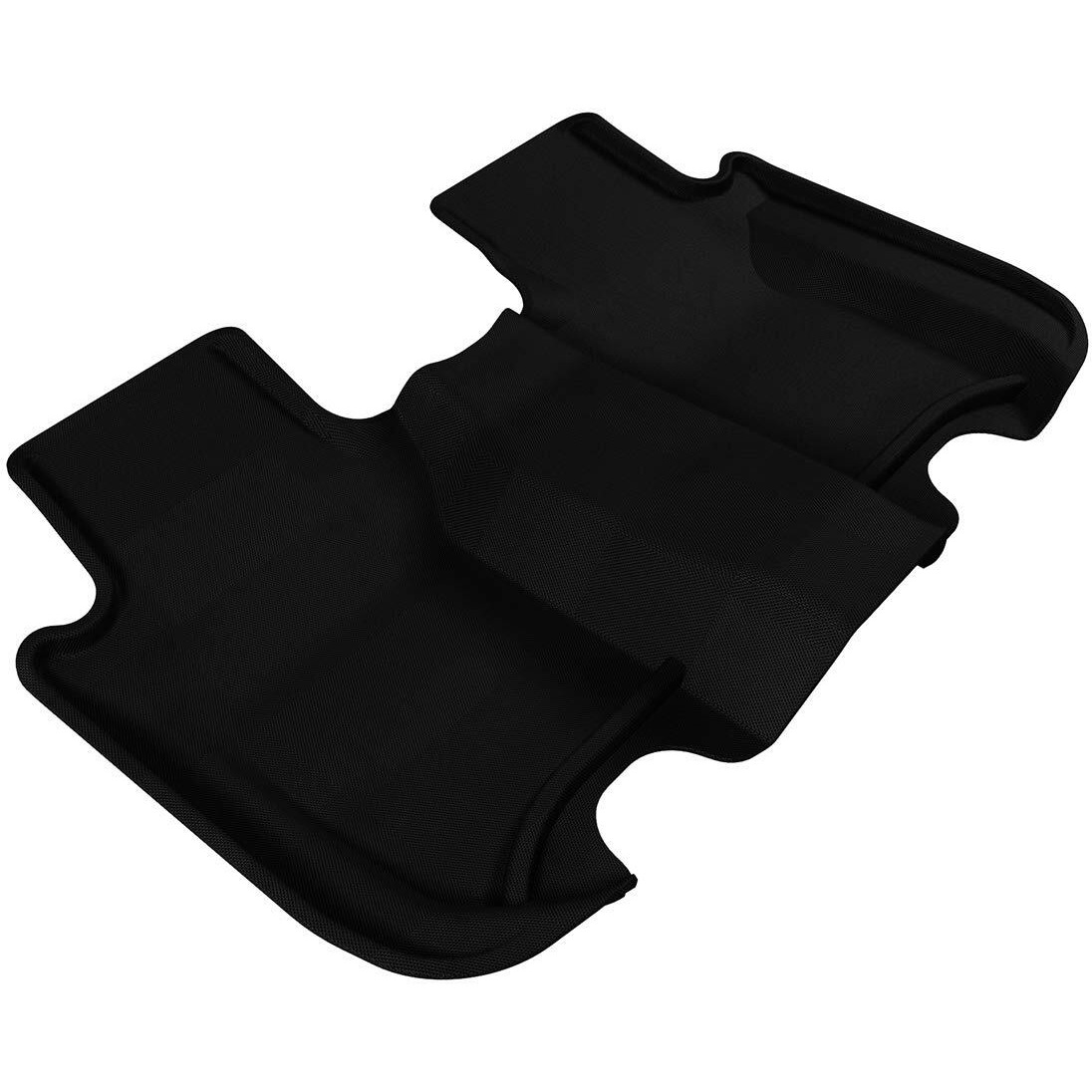 3D MAXpider Second Row Custom Fit All-Weather Floor Mat for Select Honda Fit Models - Kagu Rubber (Black)