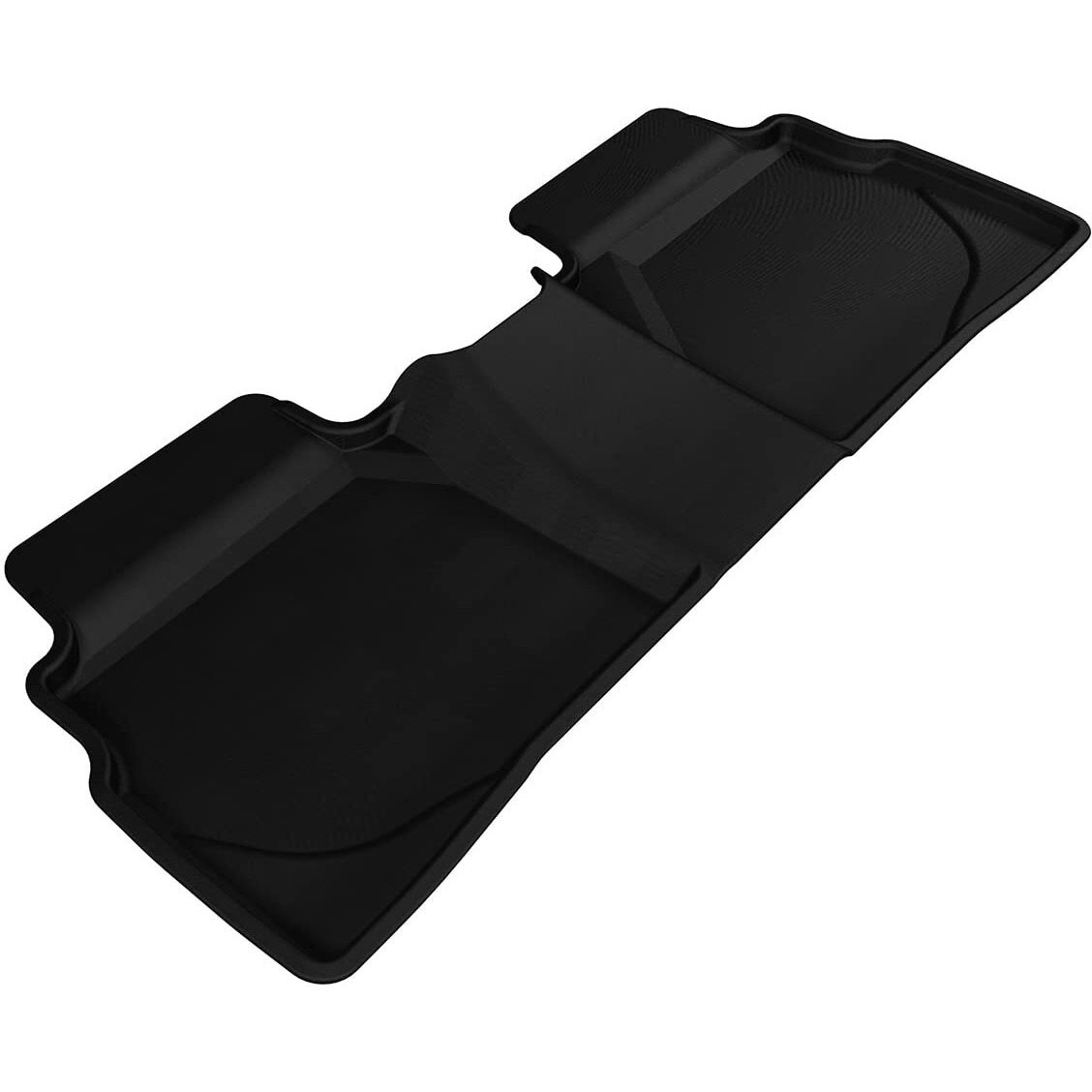 3D MAXpider Second Row Custom Fit All-Weather Floor Mat for Select Hyundai Sonata Models - Kagu Rubber (Black)
