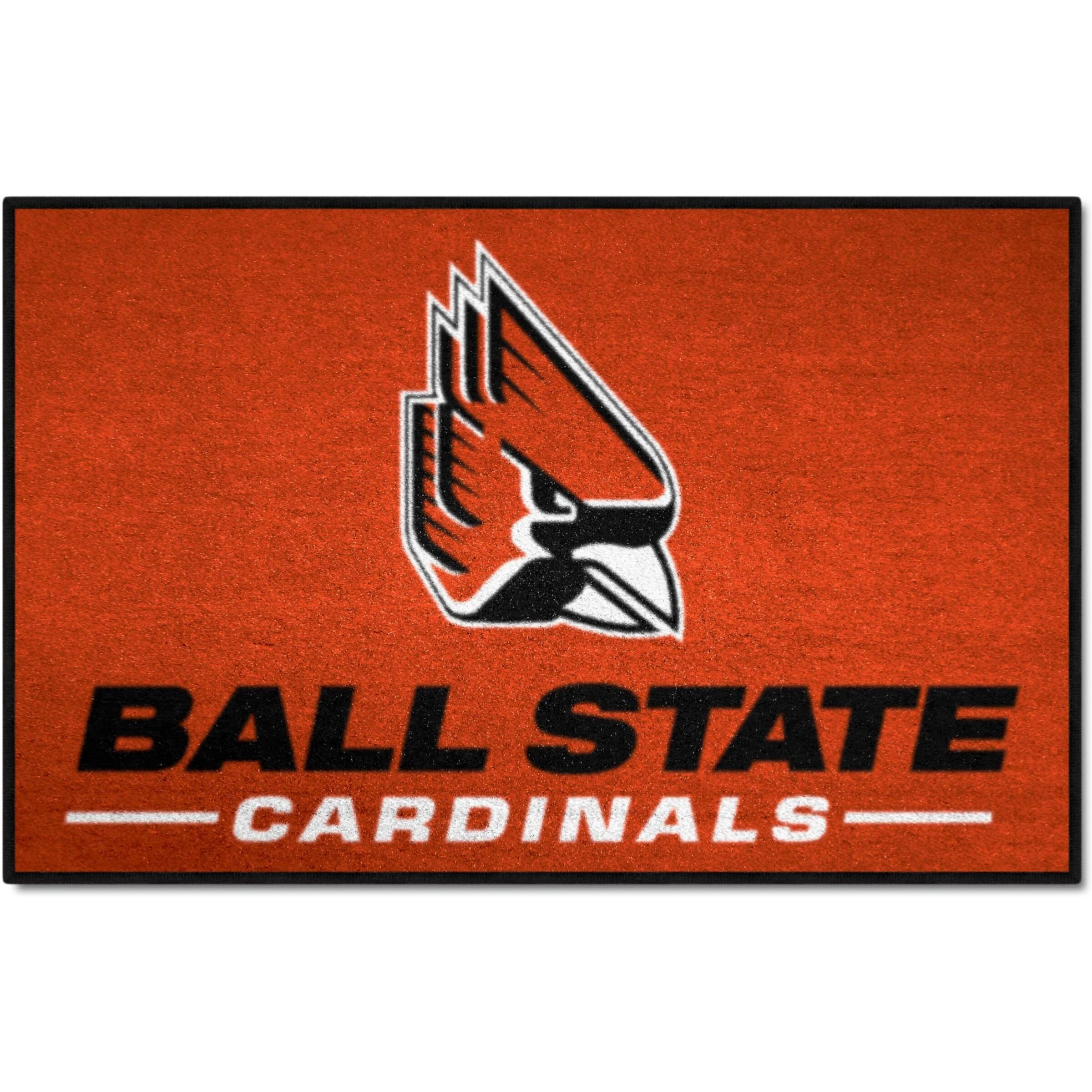 FANMATS - 4286 NCAA Ball State University Cardinals Nylon Face Starter Rug 19&quotx30"