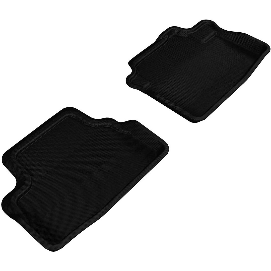 3D MAXpider 2008-2012 Honda Accord Coupe Kagu 2nd Row Floormats - Black (L1HD05921509)