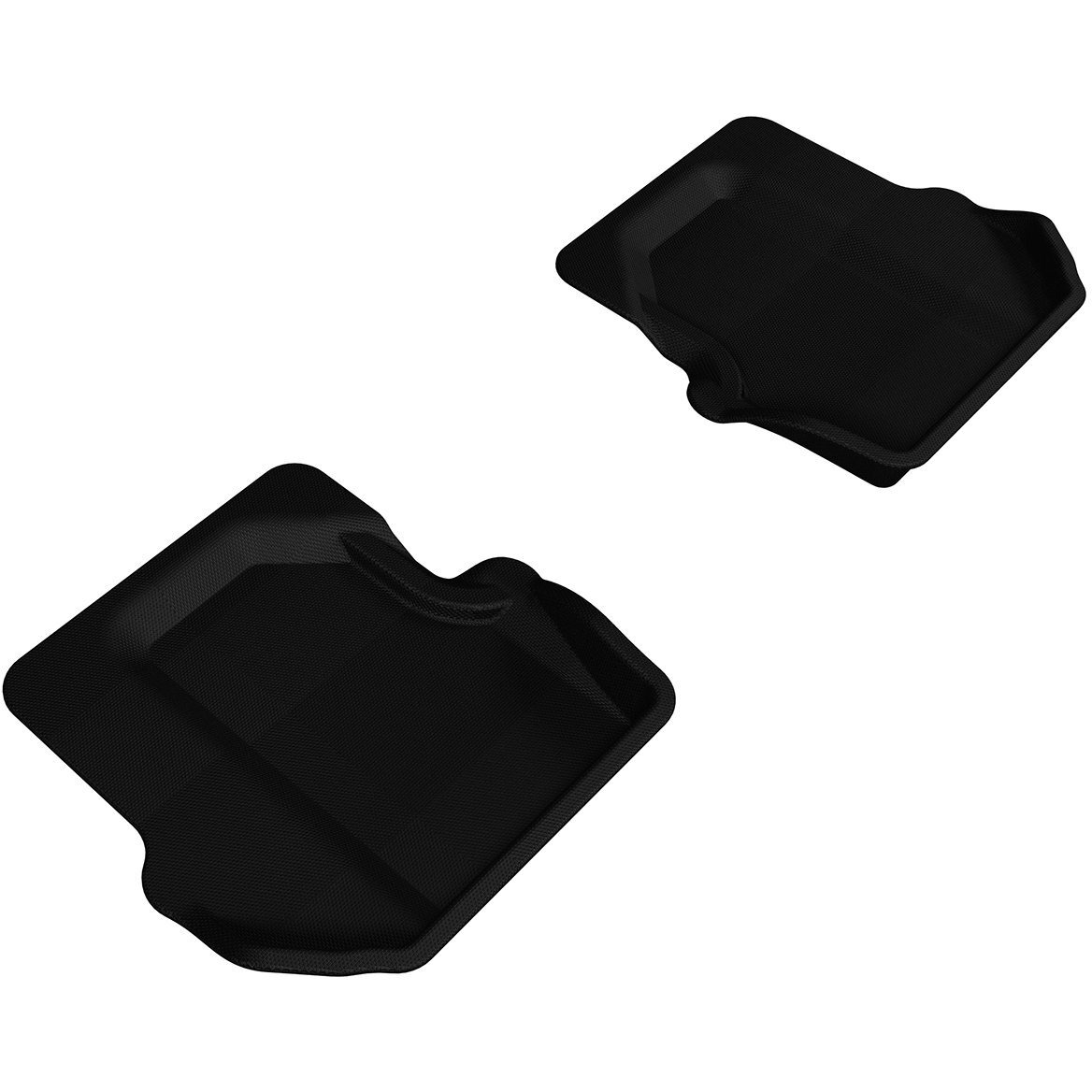 3D MAXpider Custom Fit Kagu All-Weather Floor Mats (Black) Compatible with Porsche 911 Carrera/Convertible/S/4/4S (997/997.2) 2005-2012 (W/O Bose Sound Option) - R2