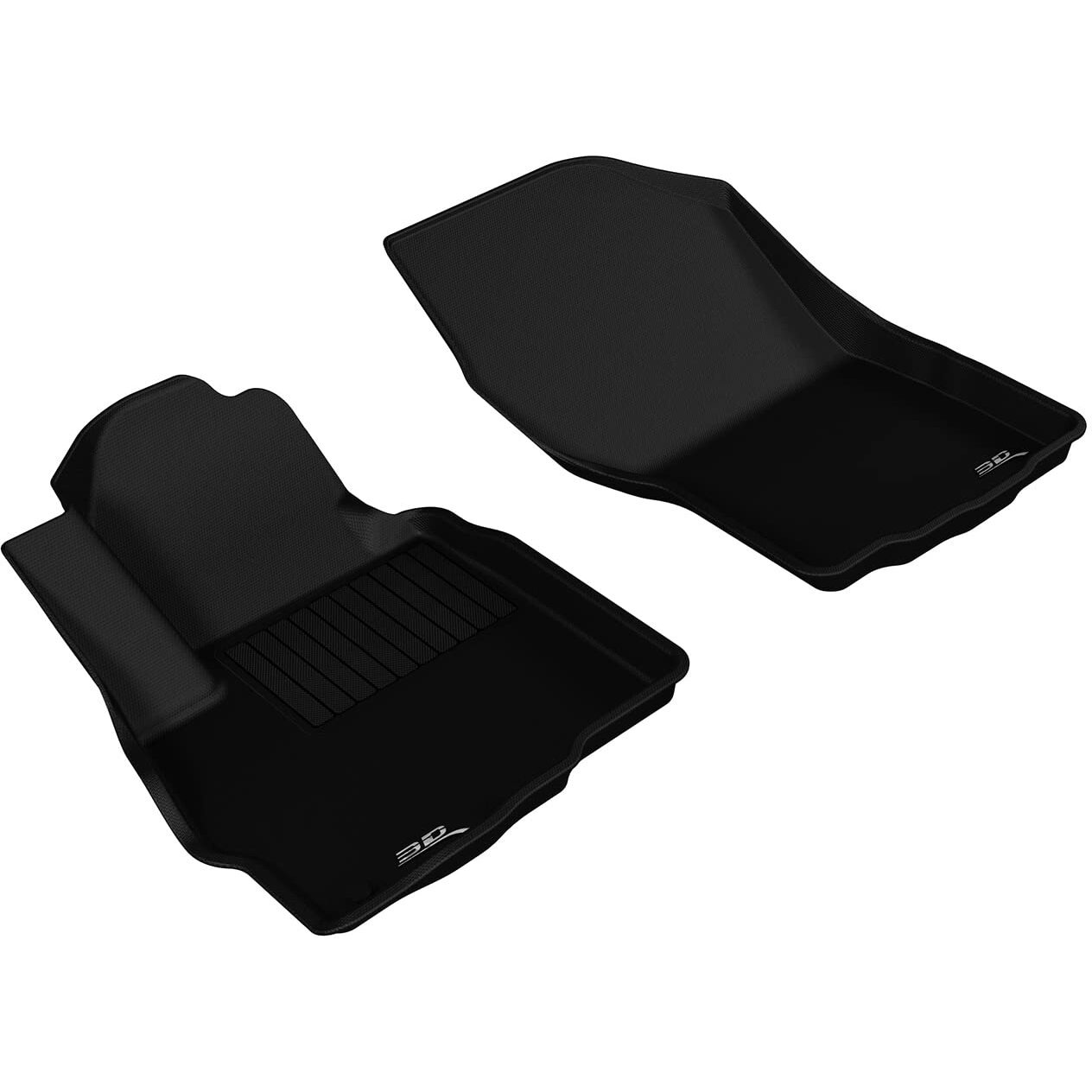 3D MAXpider Custom Fit Kagu Floor Mat (Black) Compatible with Mitsubishi Outlander Sport 2011-2022 - Front Row