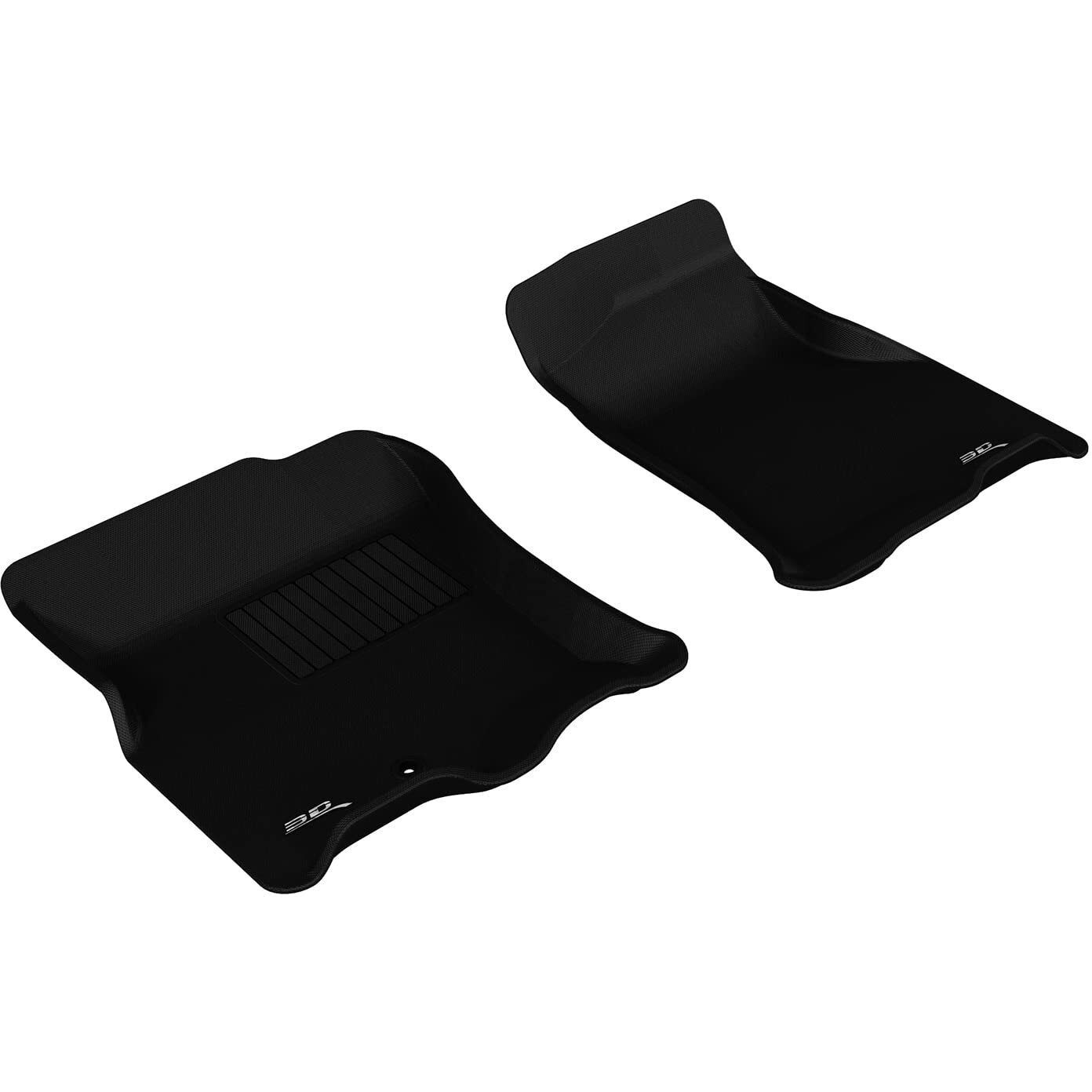 3D MAXpider Front Row Custom Fit Floor Mat for Select Ford/Lincoln Expedition/Navigator Models - Kagu Rubber (Black)