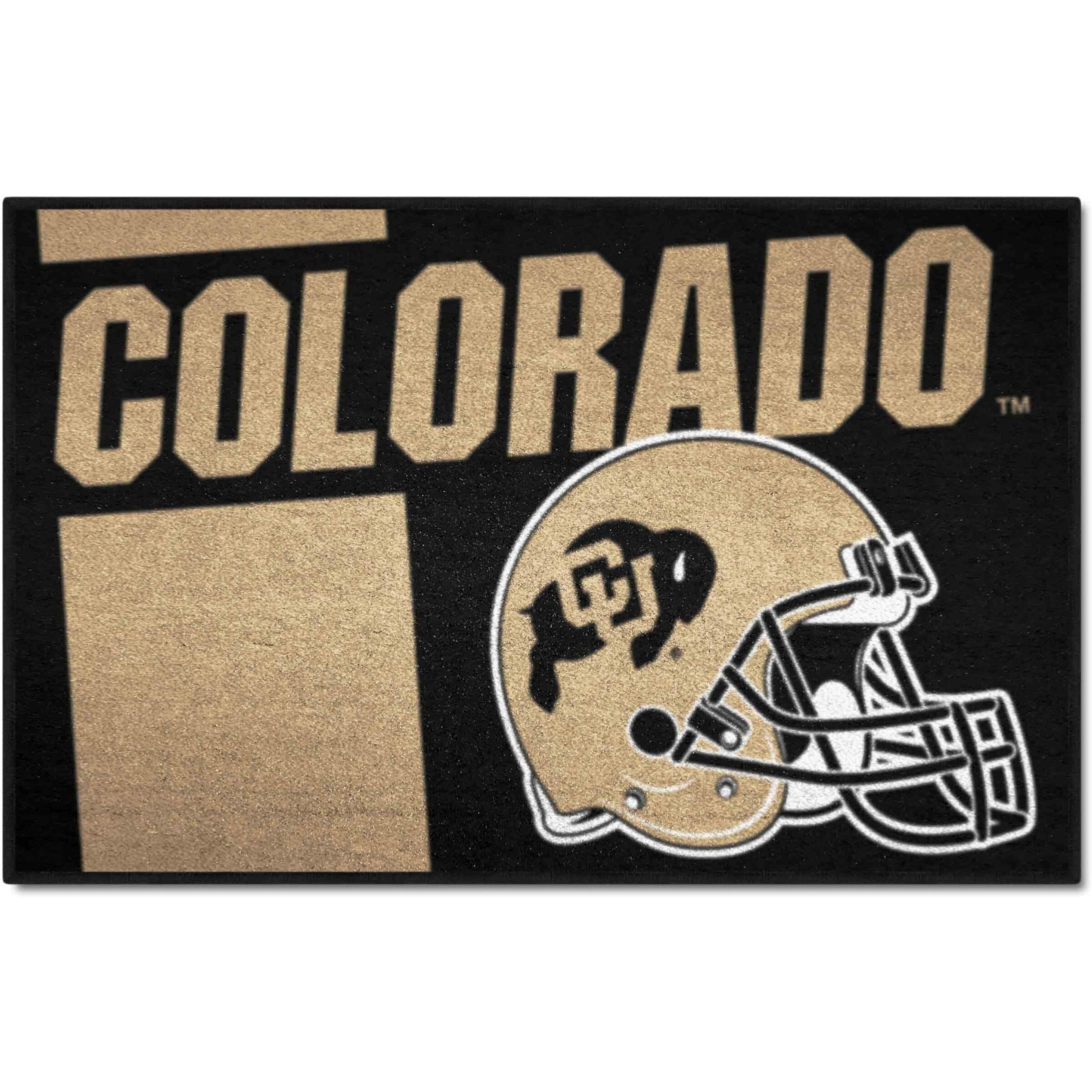 FANMATS 19632 Colorado Buffaloes Starter Mat Accent Rug - 19in. x 30in. | Sports Fan Home Decor Rug and Tailgating Mat Uniform Design