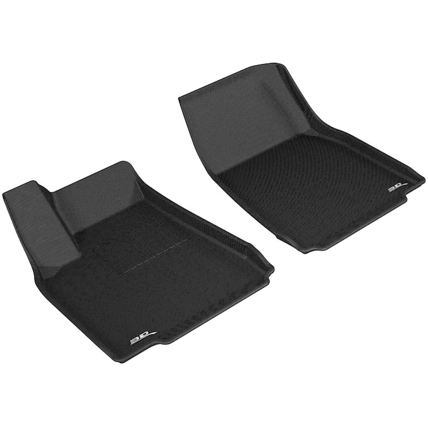 3D MAXpider Custom Fit Kagu Floor Mat (Black) Compatible with Tesla Model X 2016-2021  R1