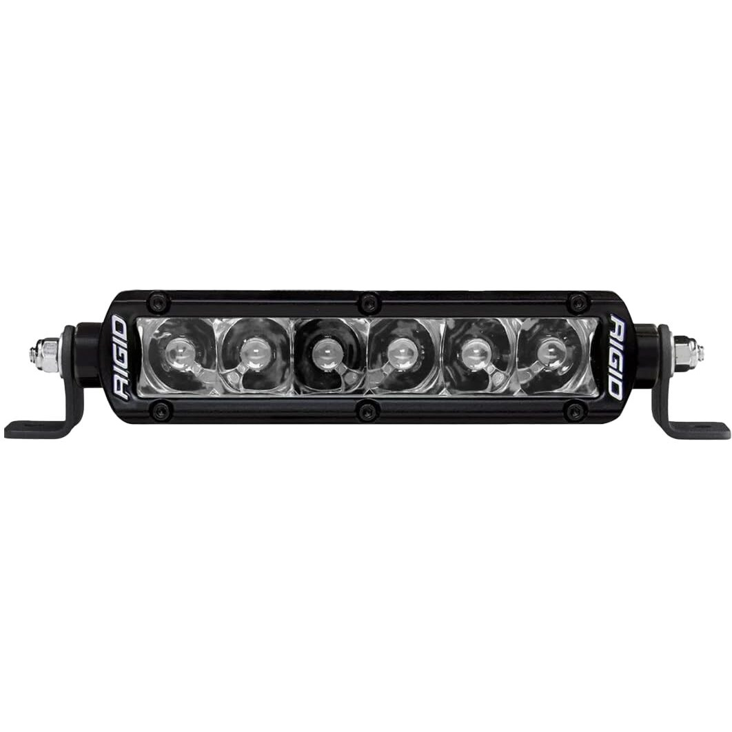 RIGID Single Row - Series PRO 6" SPOT Midnight (Blacked Out Circuit Boards and Chrome Reflectors)
