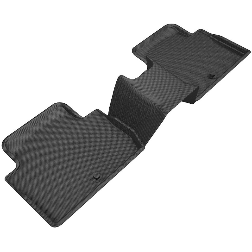 3D MAXpider Custom Fit KAGU Floor Mat (BLACK) Compatible with KIA STINGER 2018-2023 - Second Row