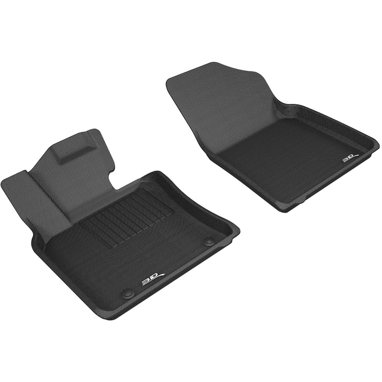 3D MAXpider Custom Fit Kagu Floor Mat (Black) Compatible with Toyota Camry 2018-2023 - Front Row