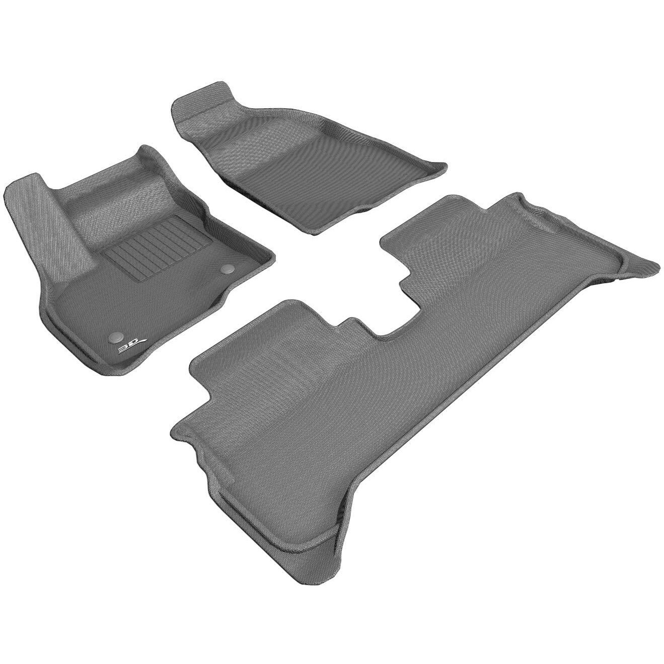 3D MAXpider Custom Fit Kagu Floor Mat (Gray) Compatible with Chevrolet Bolt EV 2017-2023  R1 R2