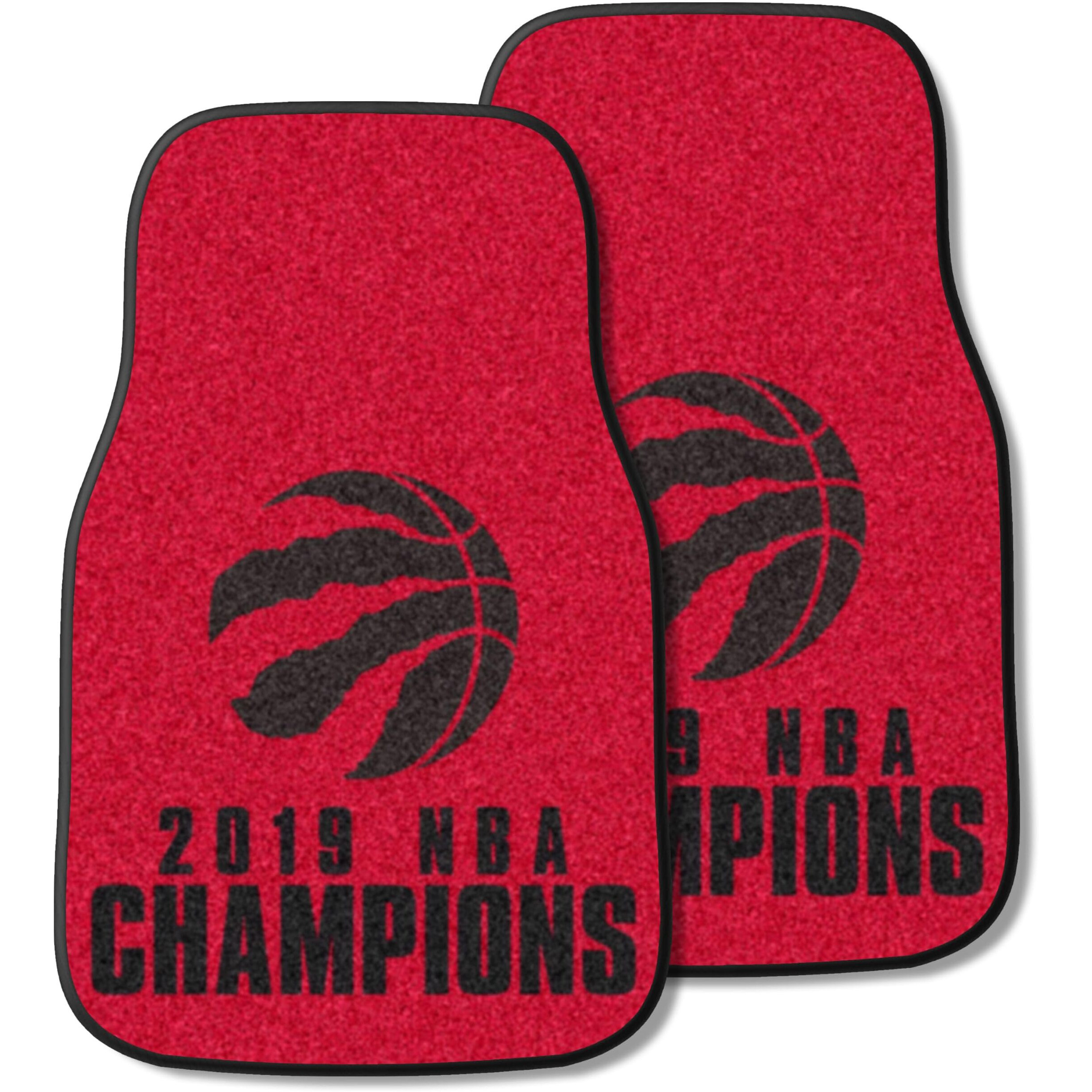 NBA Toronto Raptors 2019 NBA Finals Champions 2 Piece Carpet Car Mat Set 27&quotx17"