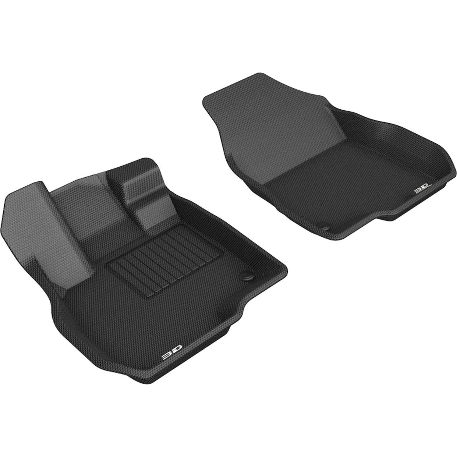 3D MAXpider Custom Fit Kagu Floor Mat (Black) Compatible with Acura RDX 2019-2024 - Front Row
