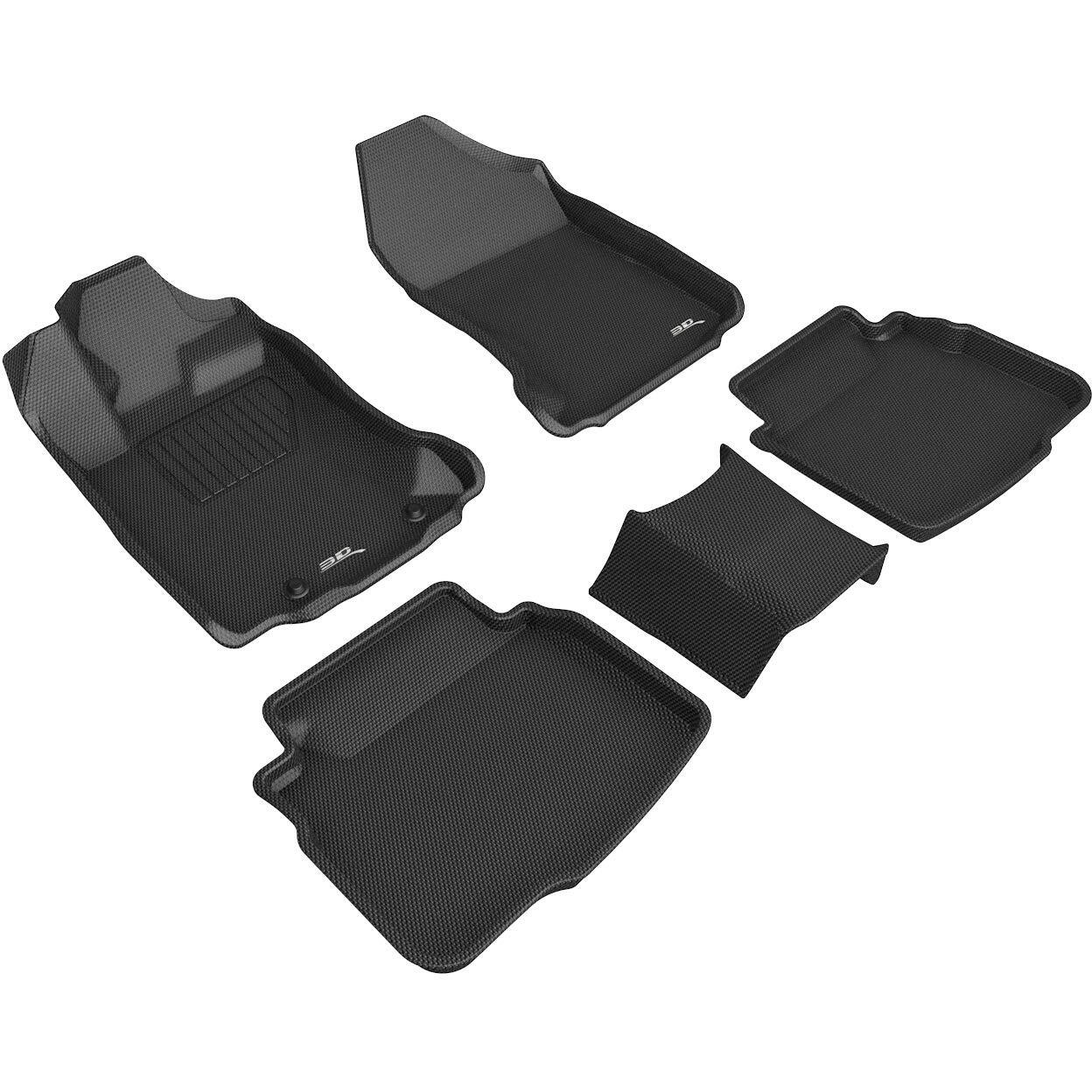 3D MAXpider Custom Fit Kagu Floor Mat (Black) Compatible with Subaru Legacy/Outback 2020-2025 - Full Set