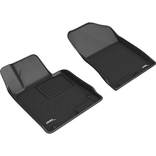 3D MAXpider Custom Fit All-Weather Floor Mats (Black) Compatible with Hyundai Sonata 2020-2025 / Kia K5 Fwd 2021-2025 - Kagu Rubber