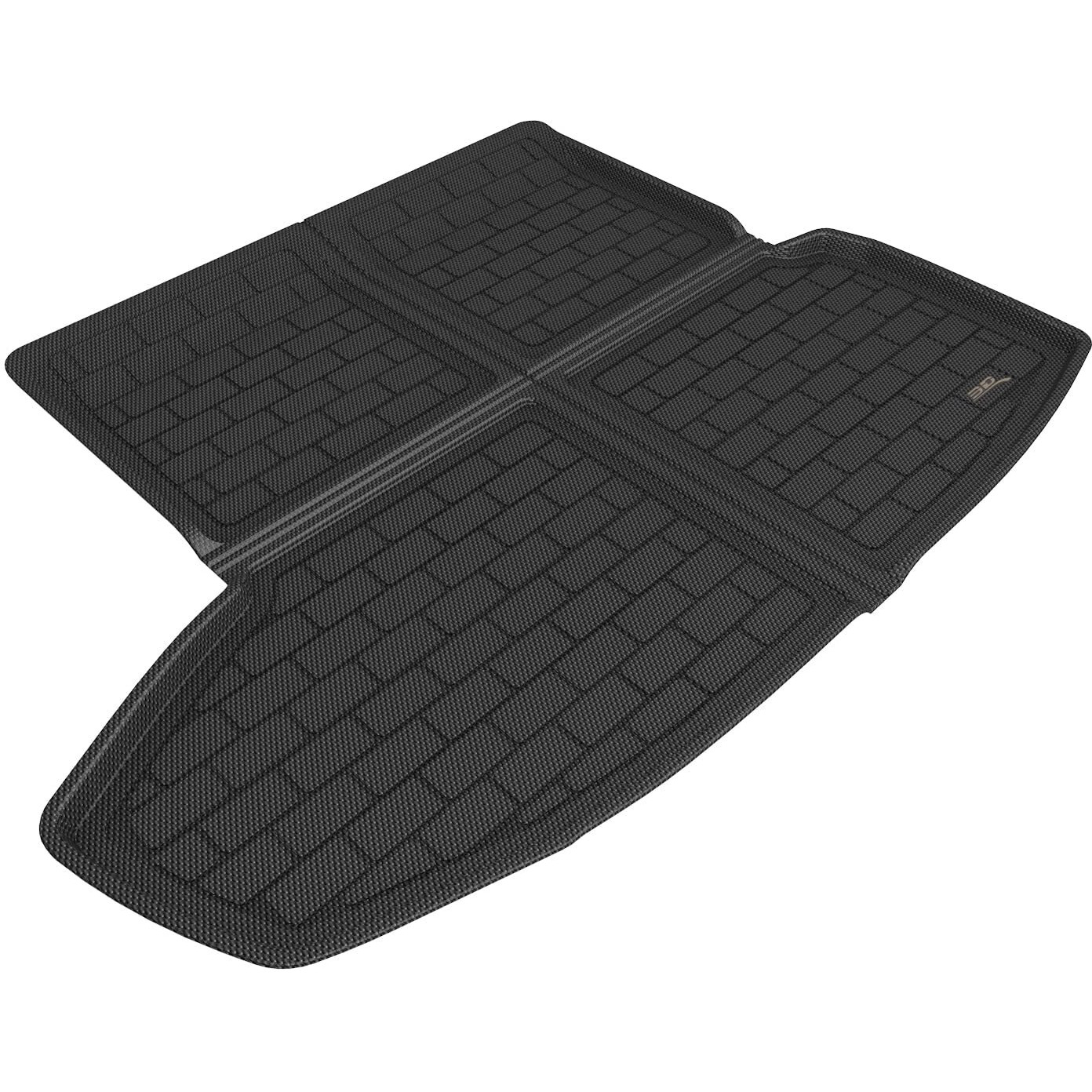 3D MAXpider Custom Fit Kagu Cargo Liner (Black) Compatible with Tesla Model S 2021-2024 - Cargo Liner